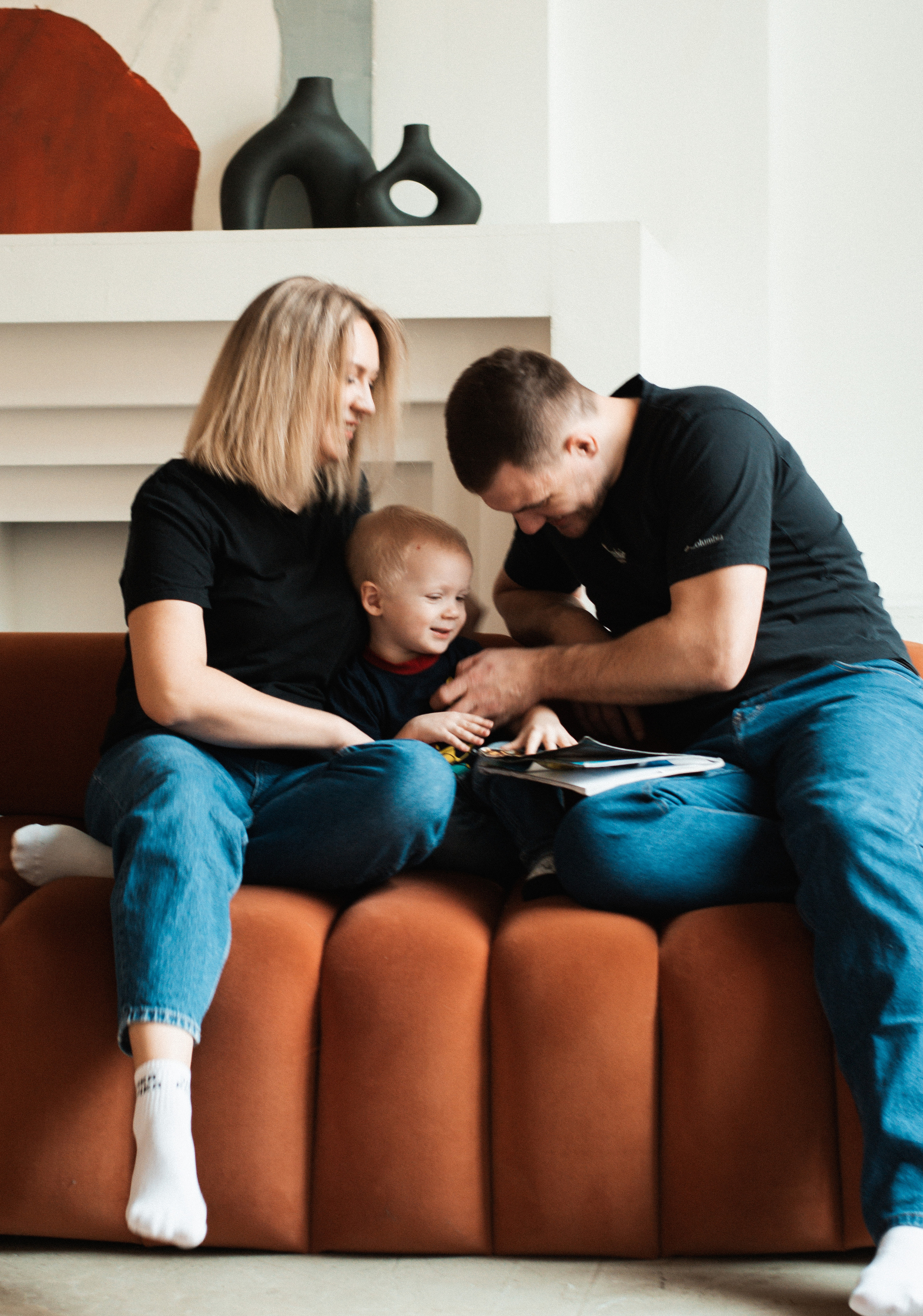 Семейная съемка. Алёна, Вадим и малыш Рома. Фотограф СПб Е.Эванс