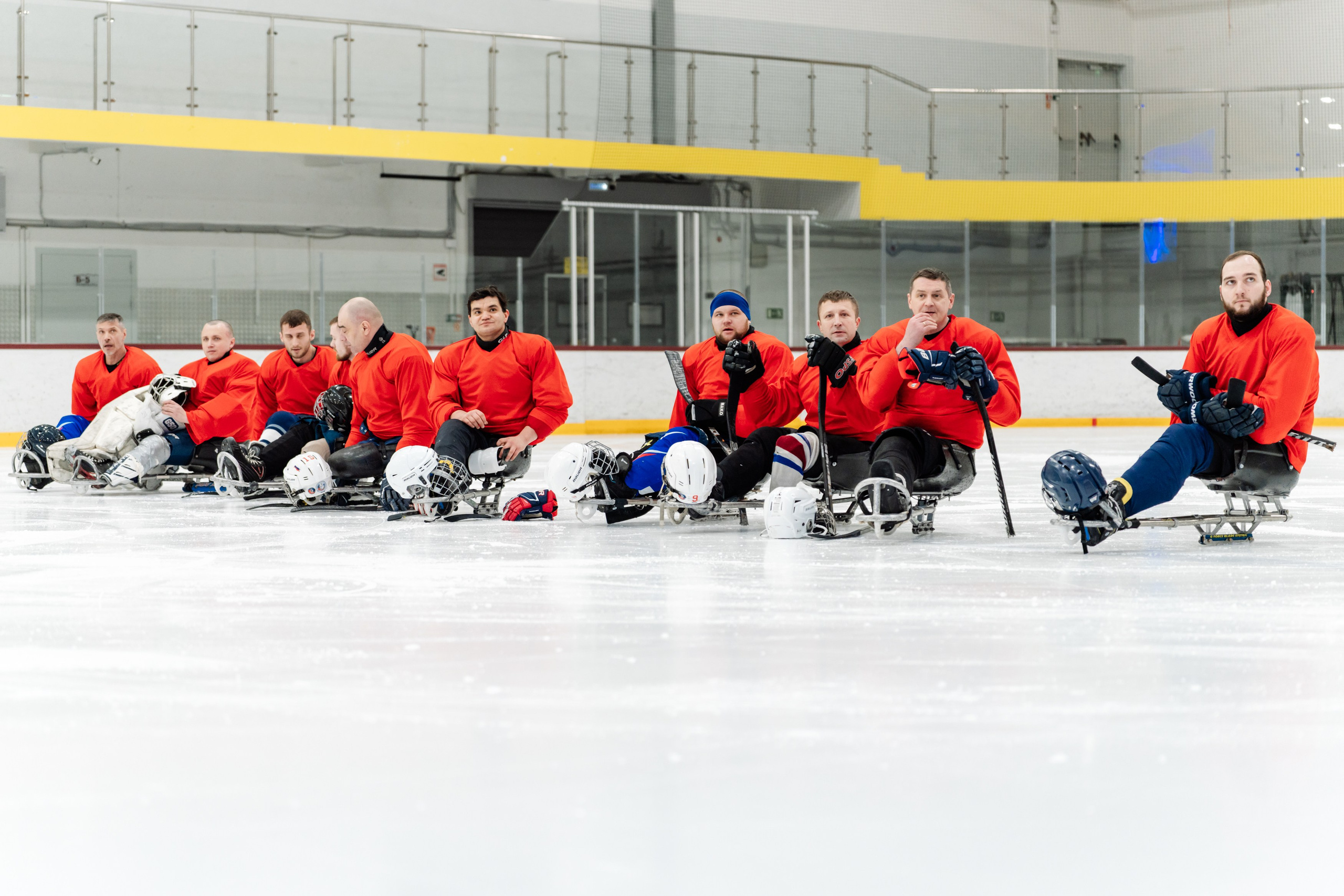 Игра в следж хоккей приуроченная 23.02.26 в арене Сталкер