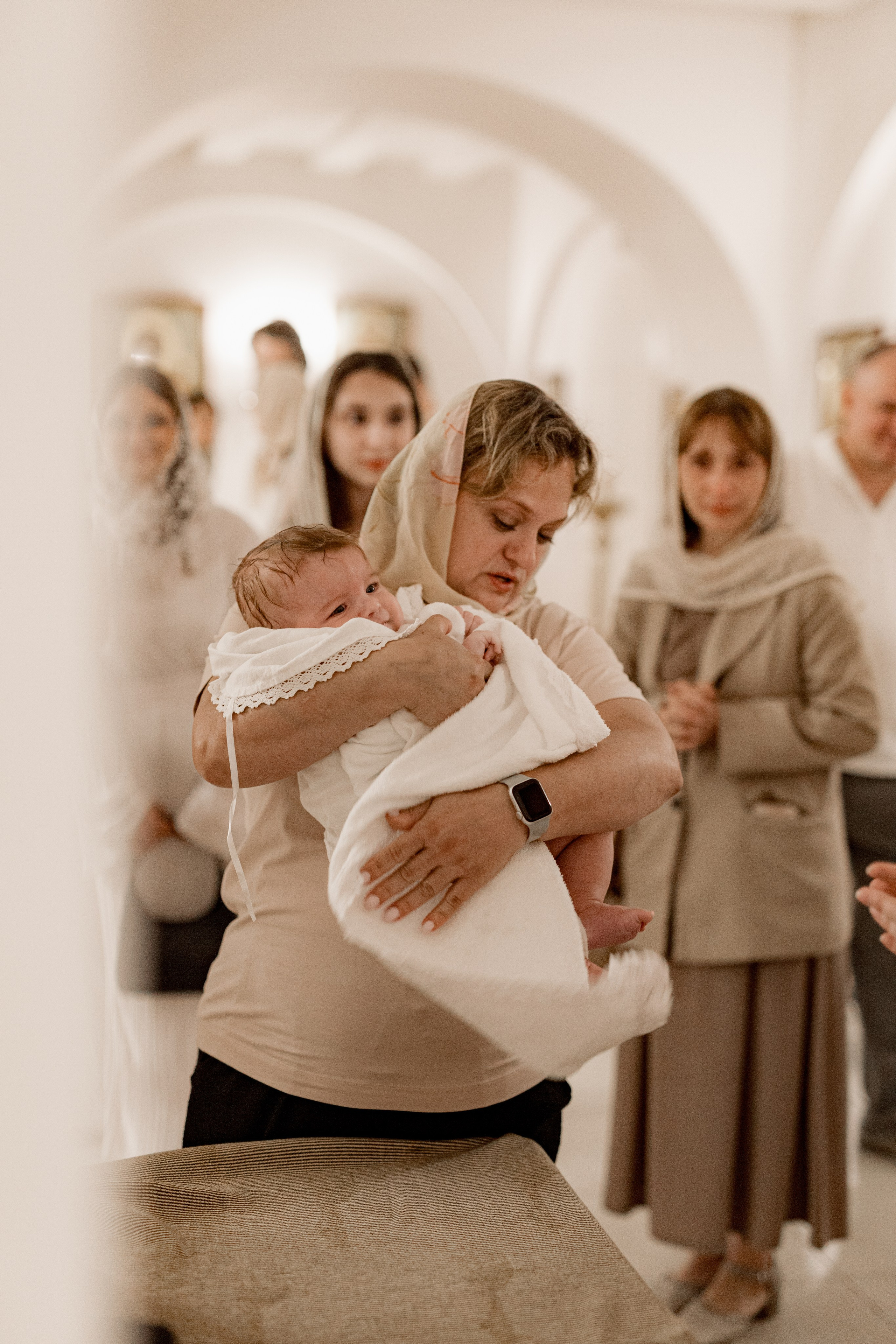 Таинство Крещения Саши. Фотограф новорождённых Newborn Москва