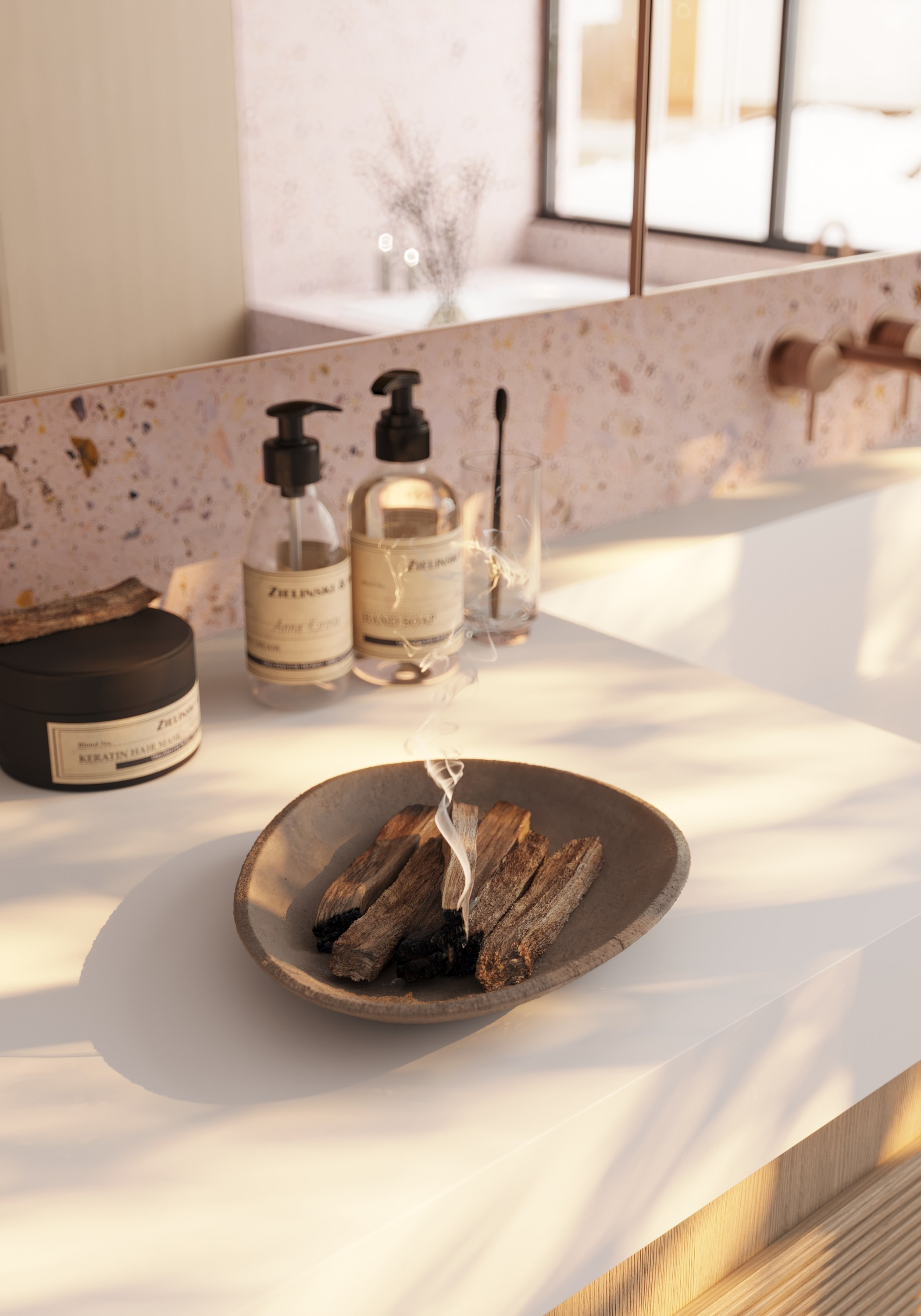 Санузел 8 м². Tay render 3d визуализация интерьеров