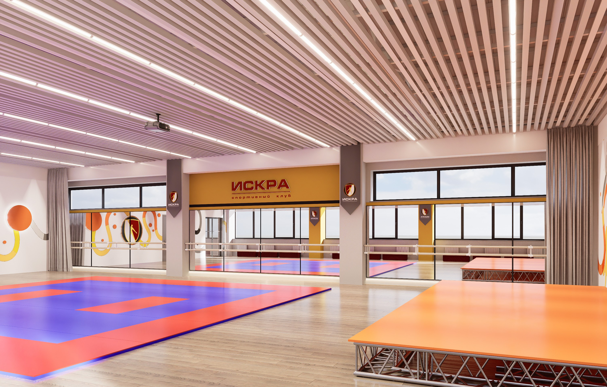 Проект шахматного клуба «ИСКРА». Архитектурно-дизайнерское бюро ROOMS