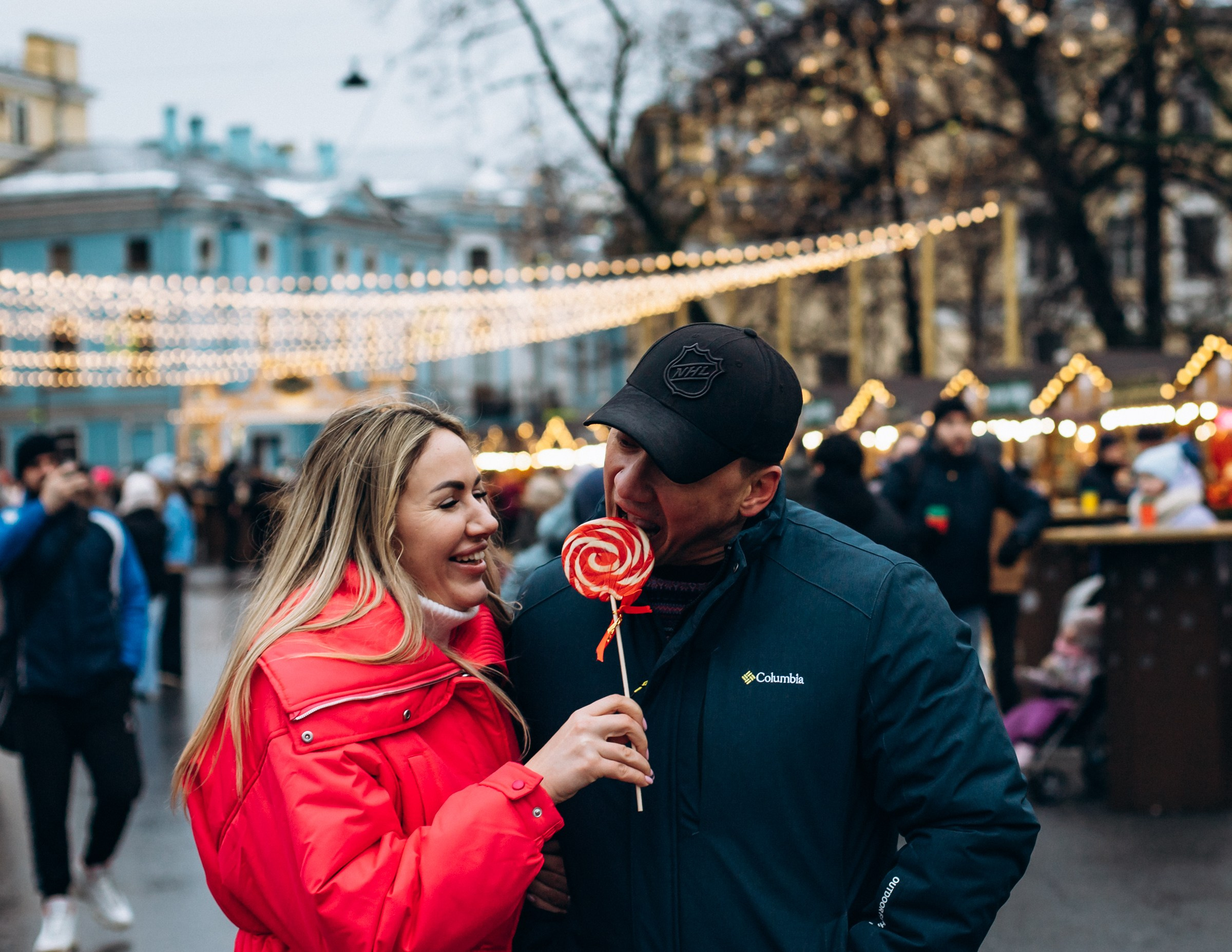 Роман и Ирина в декабре. Фотопрогулка в Петербурге. Индивидуальный и семейный фотограф в Санкт-Петербурге