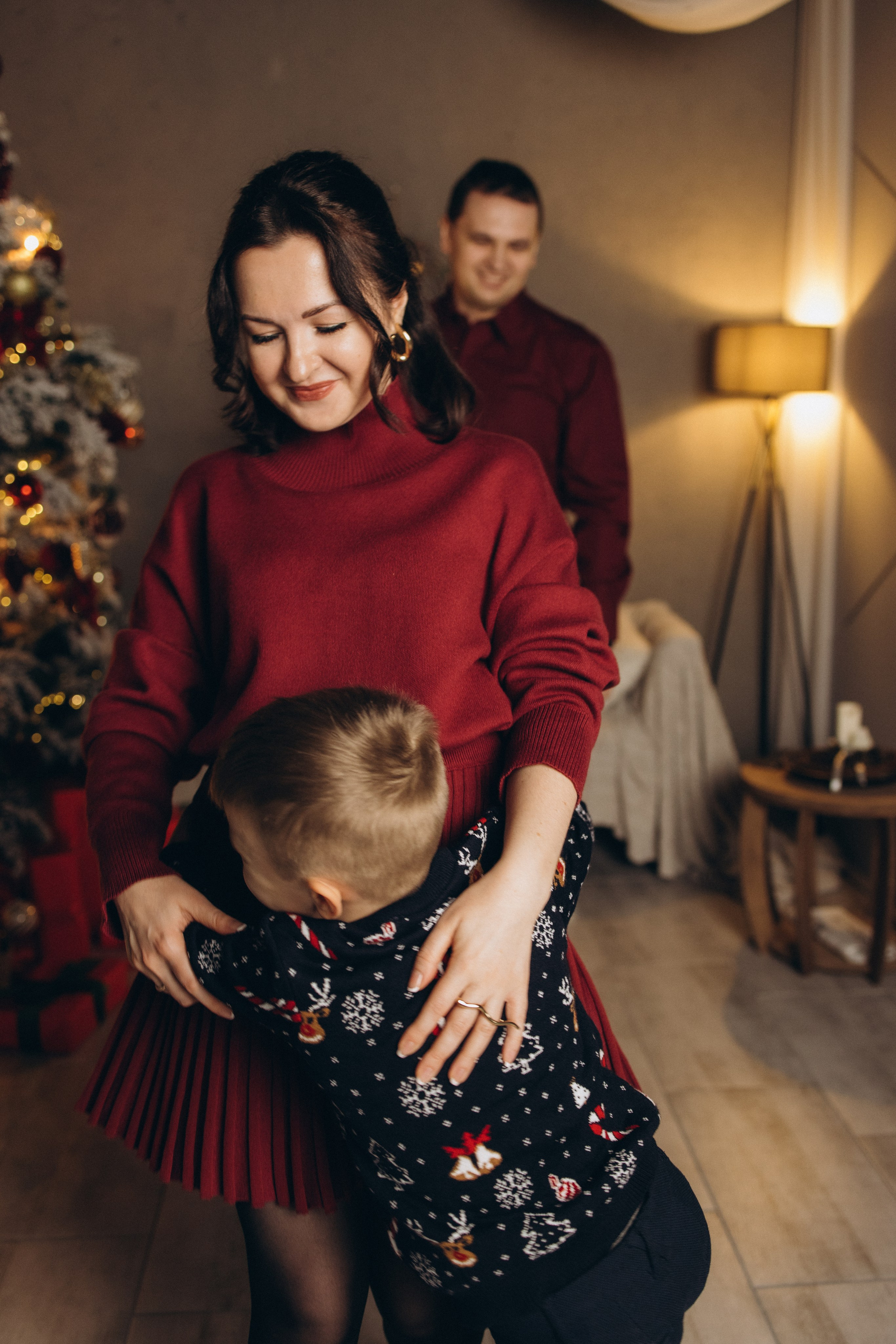 Новогодняя семейная студийная фотосъемка (29.12.2024)г.Обнинск (Калужская обл.). Надежда Стар семейный и церковный фотограф в Жукове и Калужской области