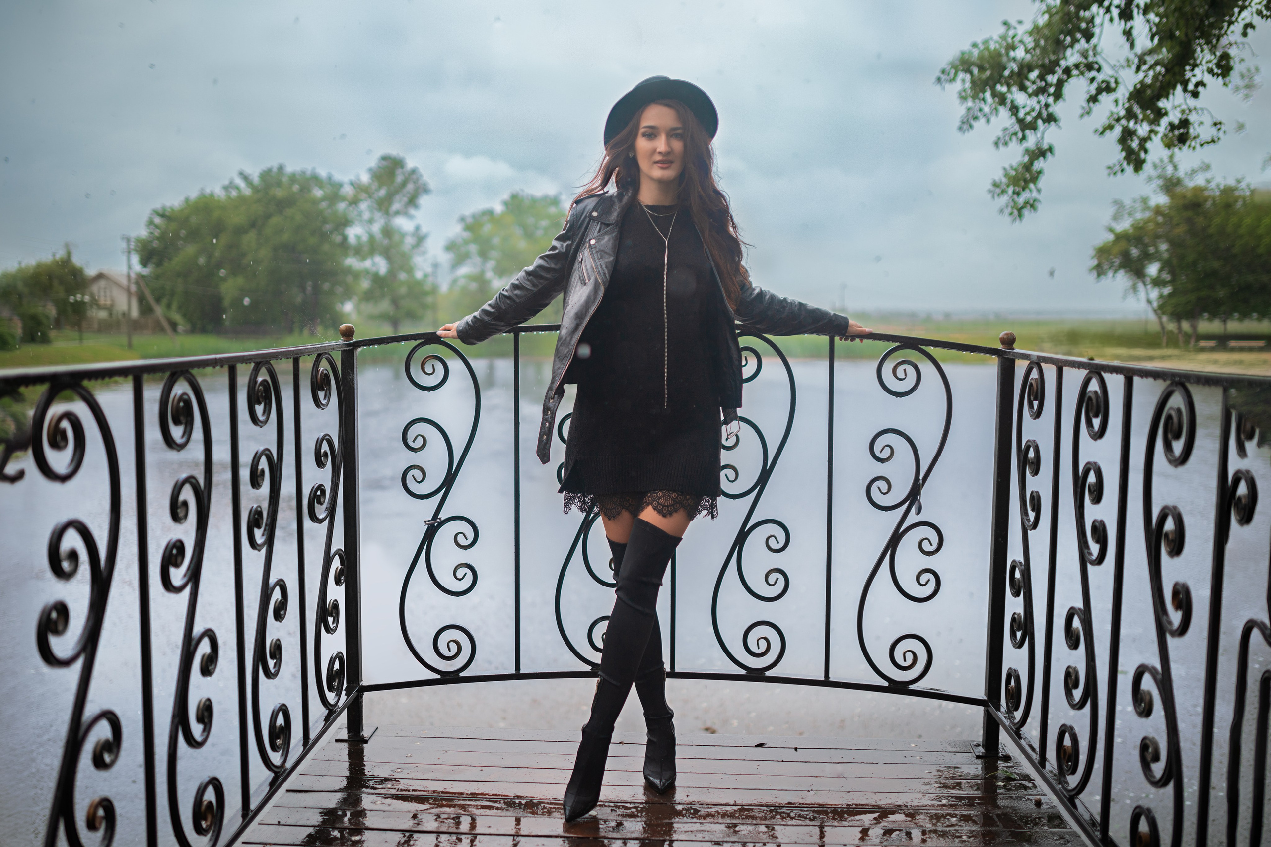 Весенняя съемка с Анастасией в дождь для «себя»