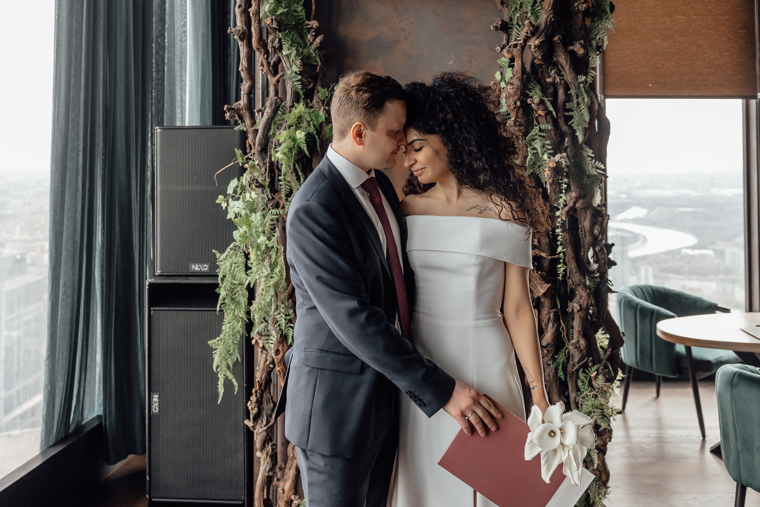 свадьба в ресторане бердс башня око москва сити