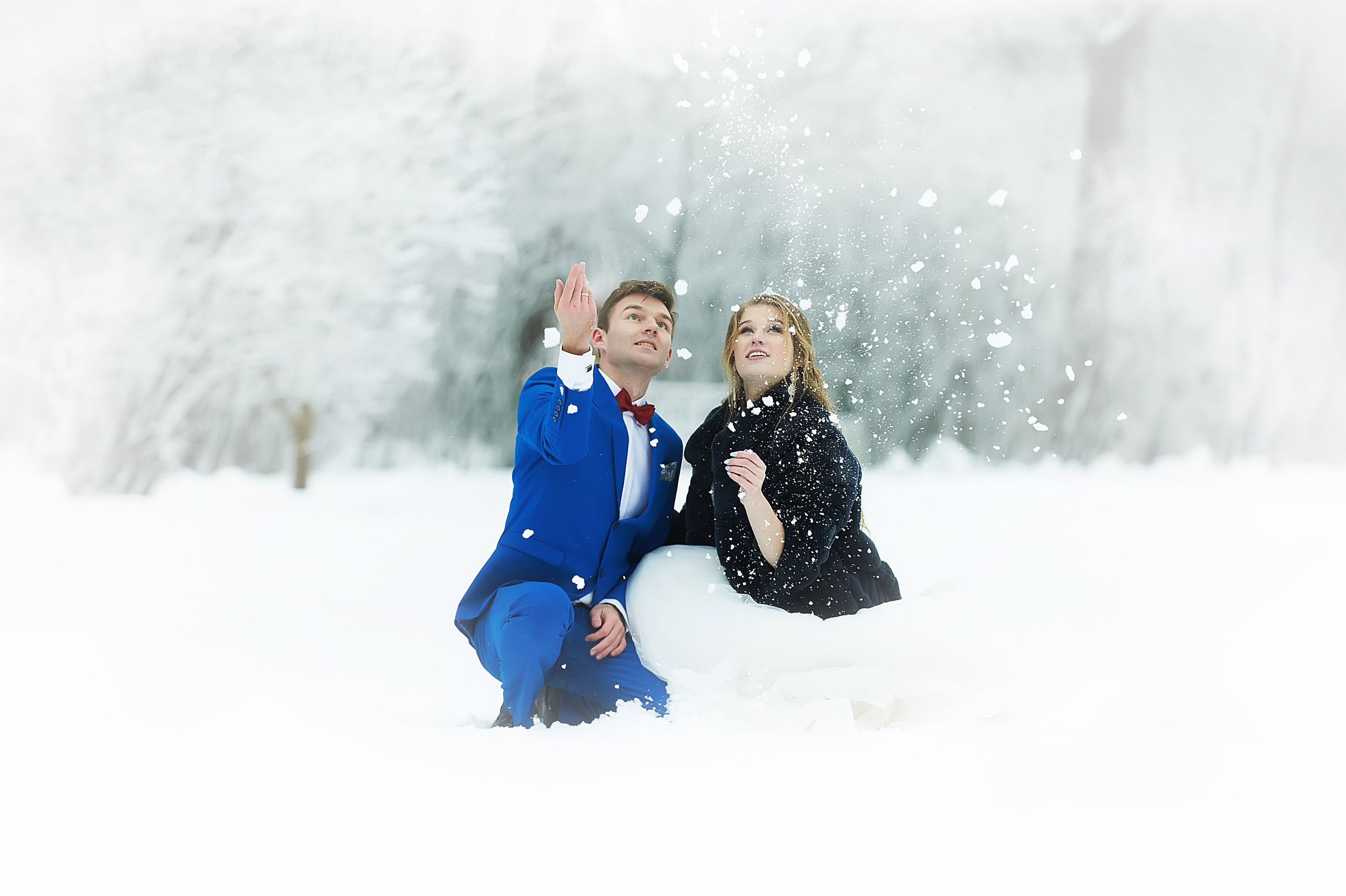 Надежда и Владислав (зимняя свадебная фотосессия в Пушкине в Екатерининском парке). Портретный, семейный и свадебный фотограф в Санкт-Петербурге и в Пушкине Ширяев Денис