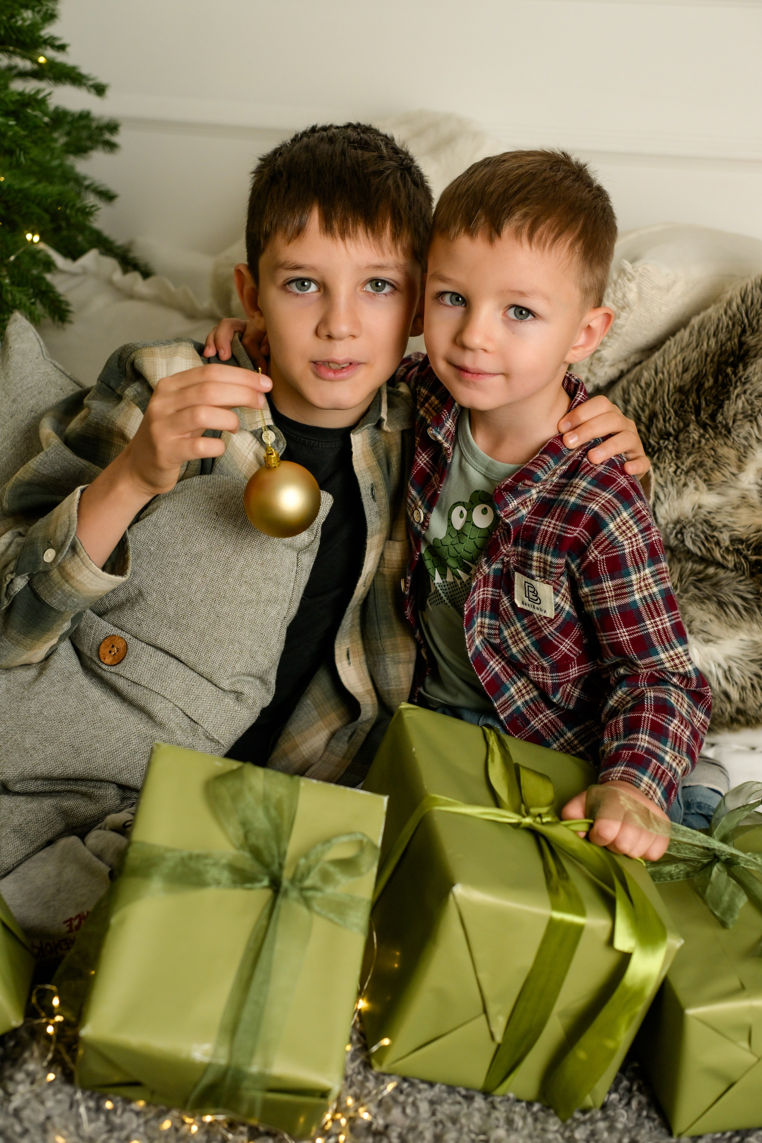 Семья Ольги новогодняя съемка