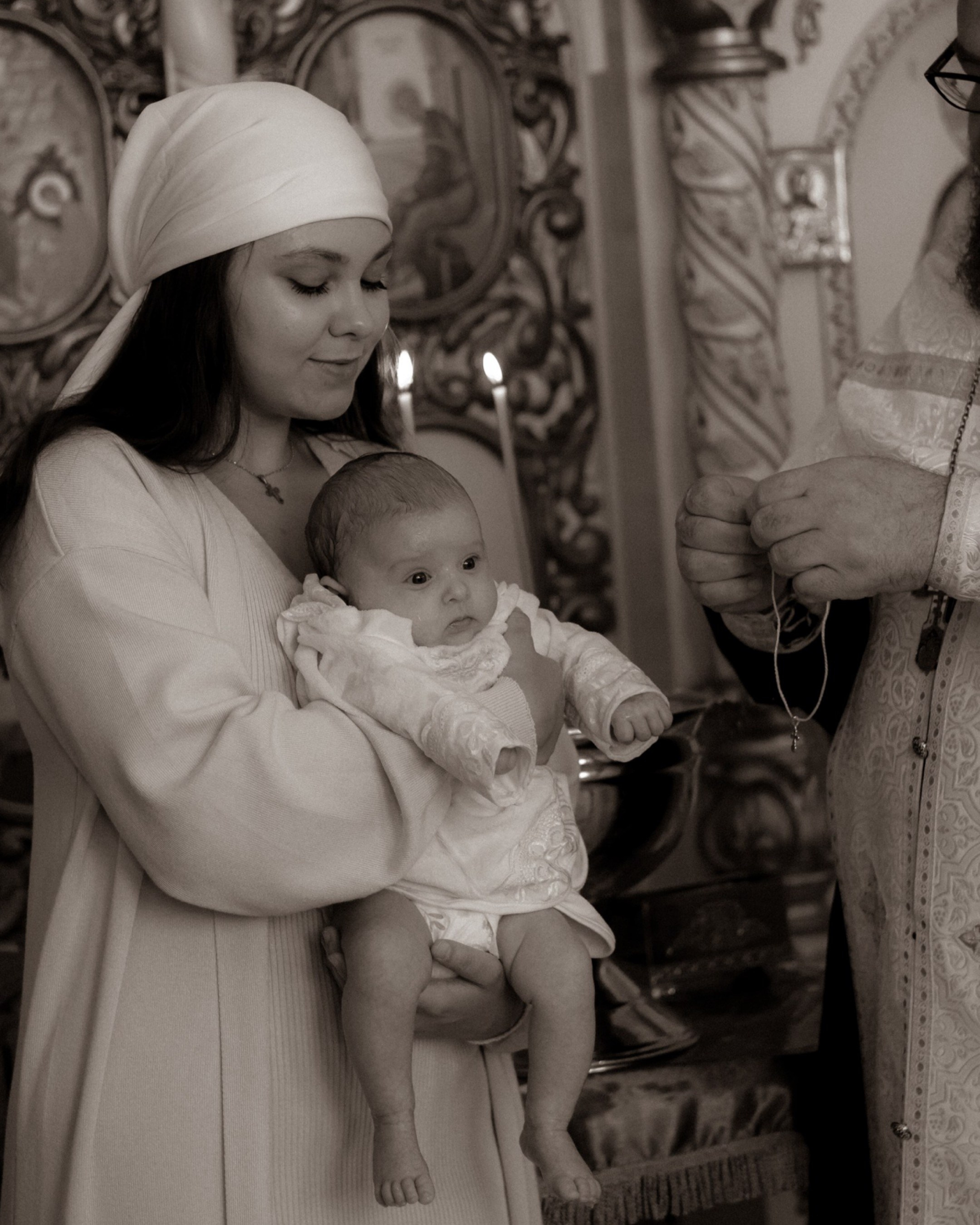 Крещение маленькой Марианны. Фотограф в Барнауле Софья Намазбаева