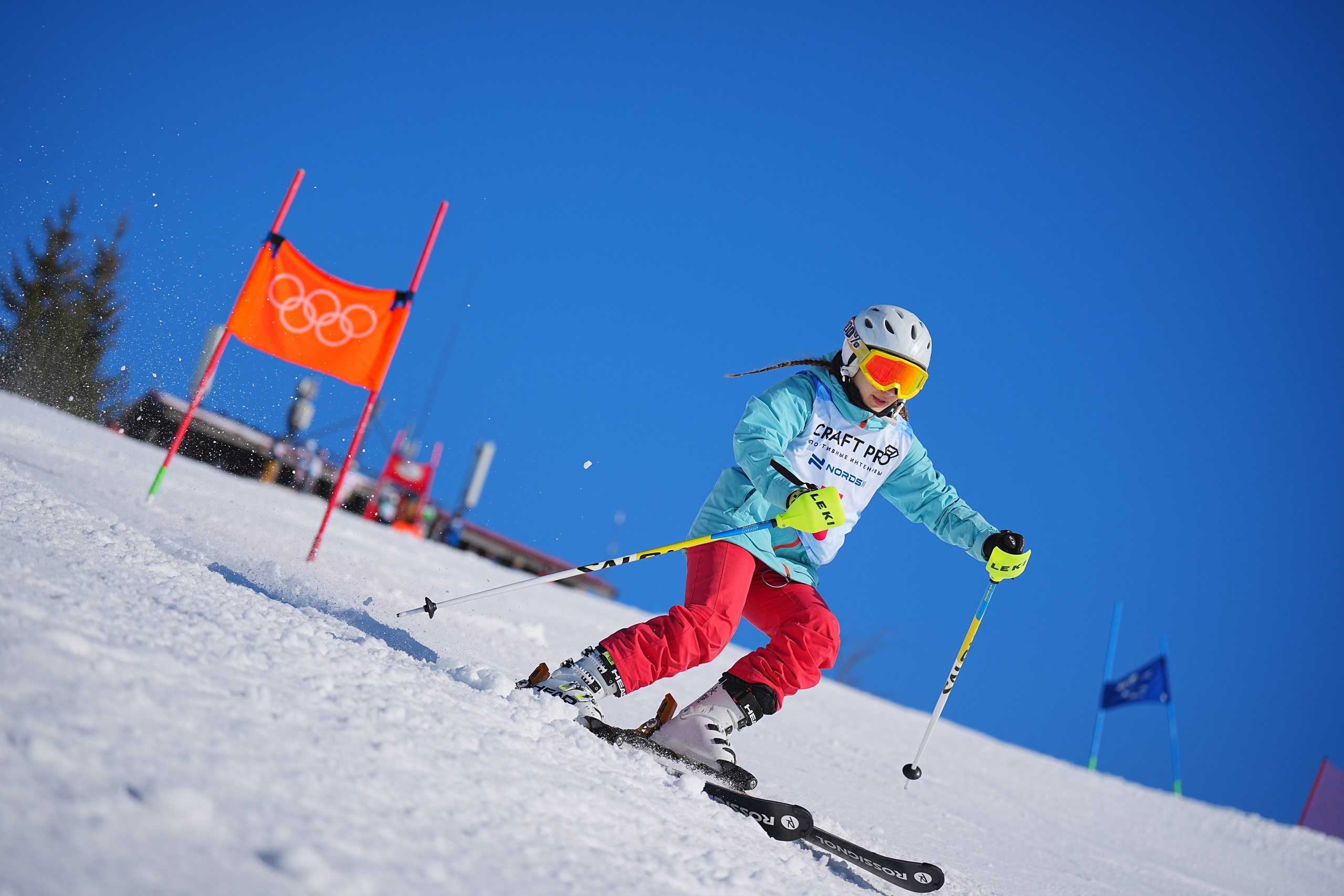 Шуколово. Открытое Первенство МФТИ по горным лыжам. GS, Telemark, 2024. Фотограф Студитский Евгений