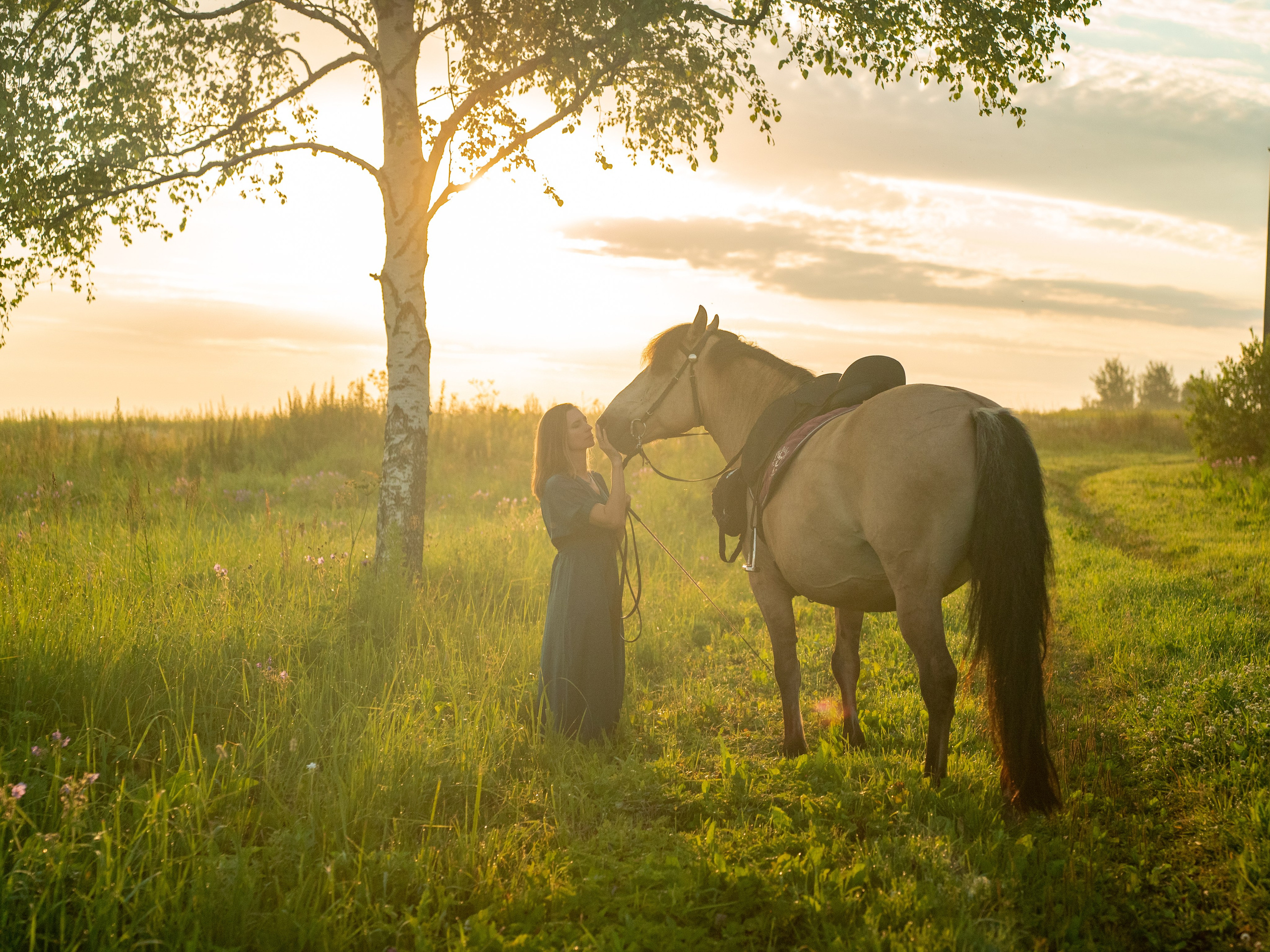 Выйти в лето в поле с конем. Видеограф и фотограф в Москве Анастасия Рябчикова