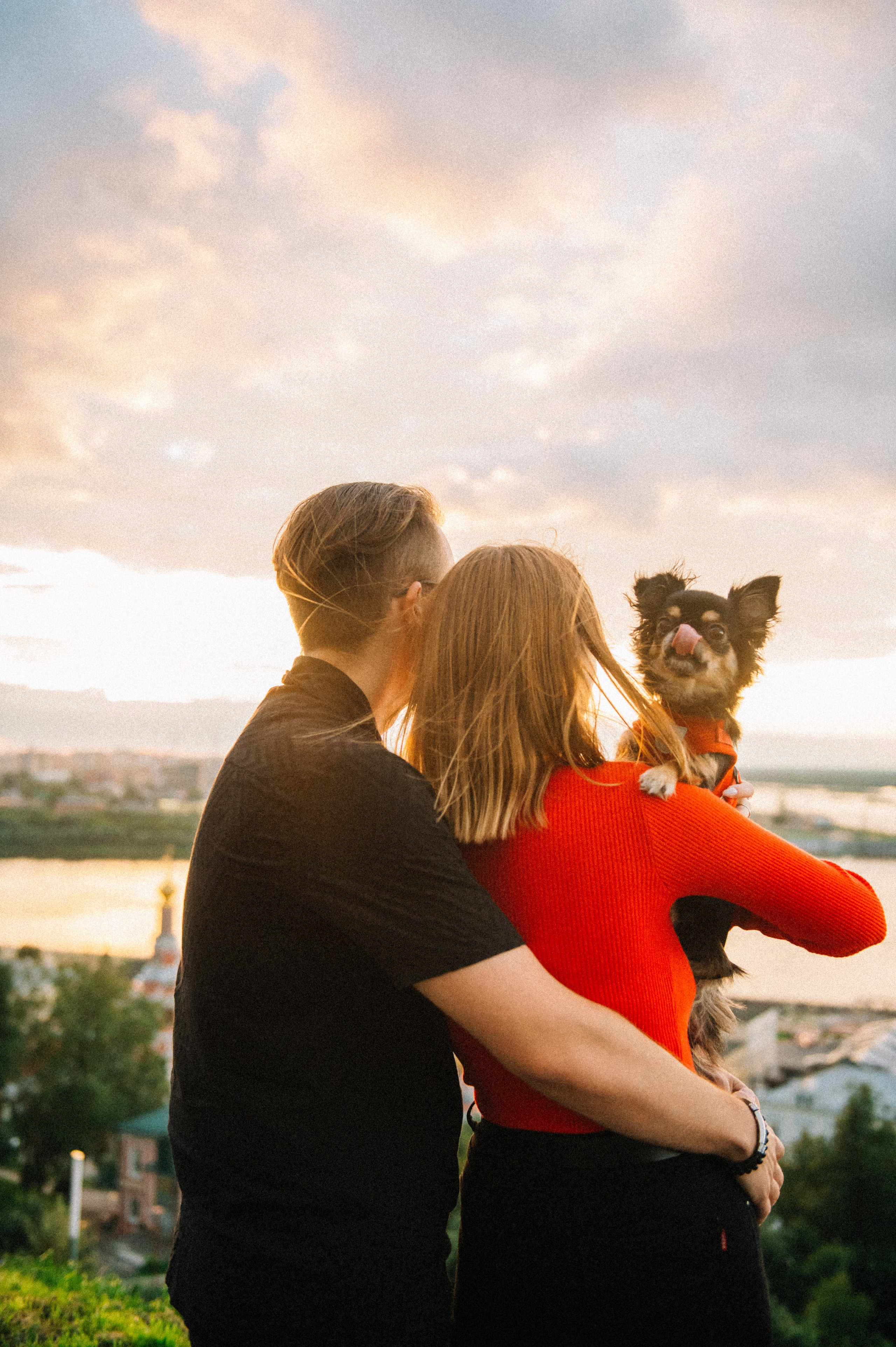 Лера, Илья и чихуахуа Наоми (Нижний Новгород, 2024). Анна Пушина, фотограф, Москва, Королев, Пушкино
