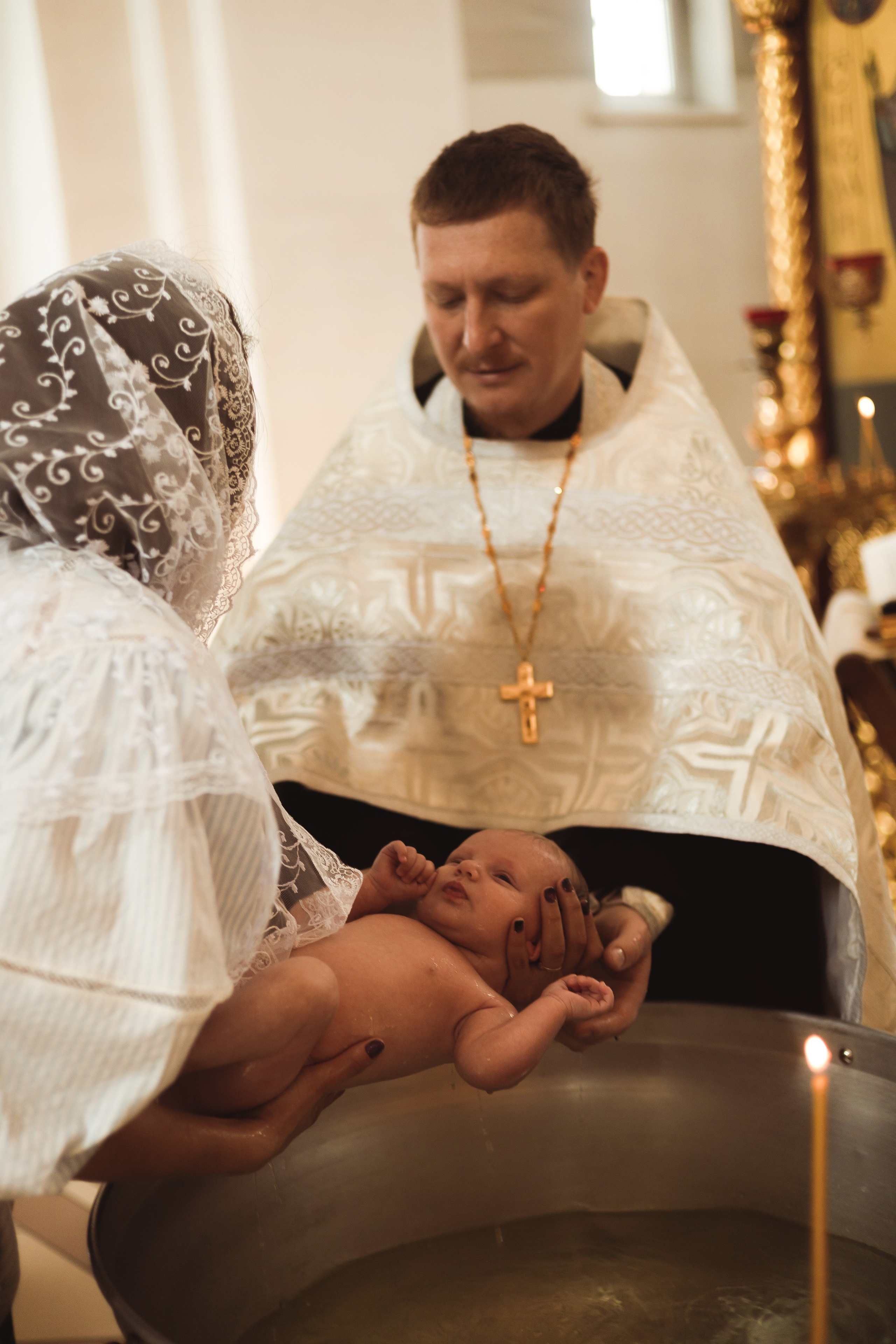 Таинство крещения. Фотограф новорожденных Саратов