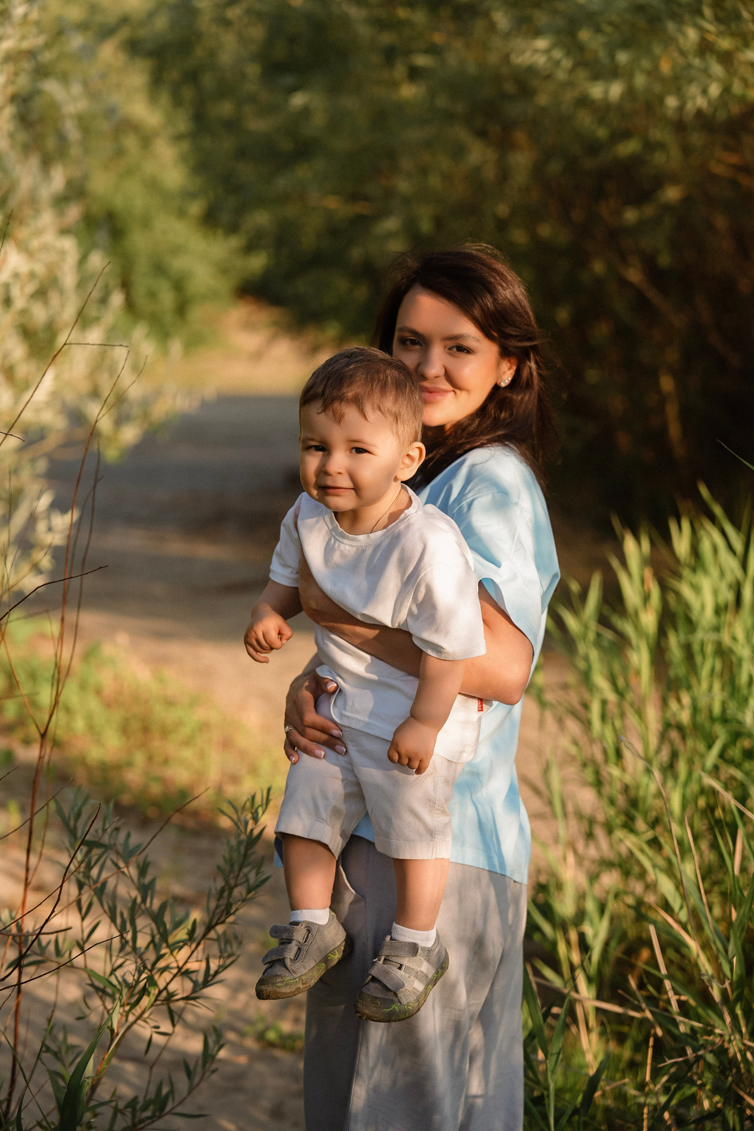 Семейная съёмка на закате. Фотограф с психологическим образованием