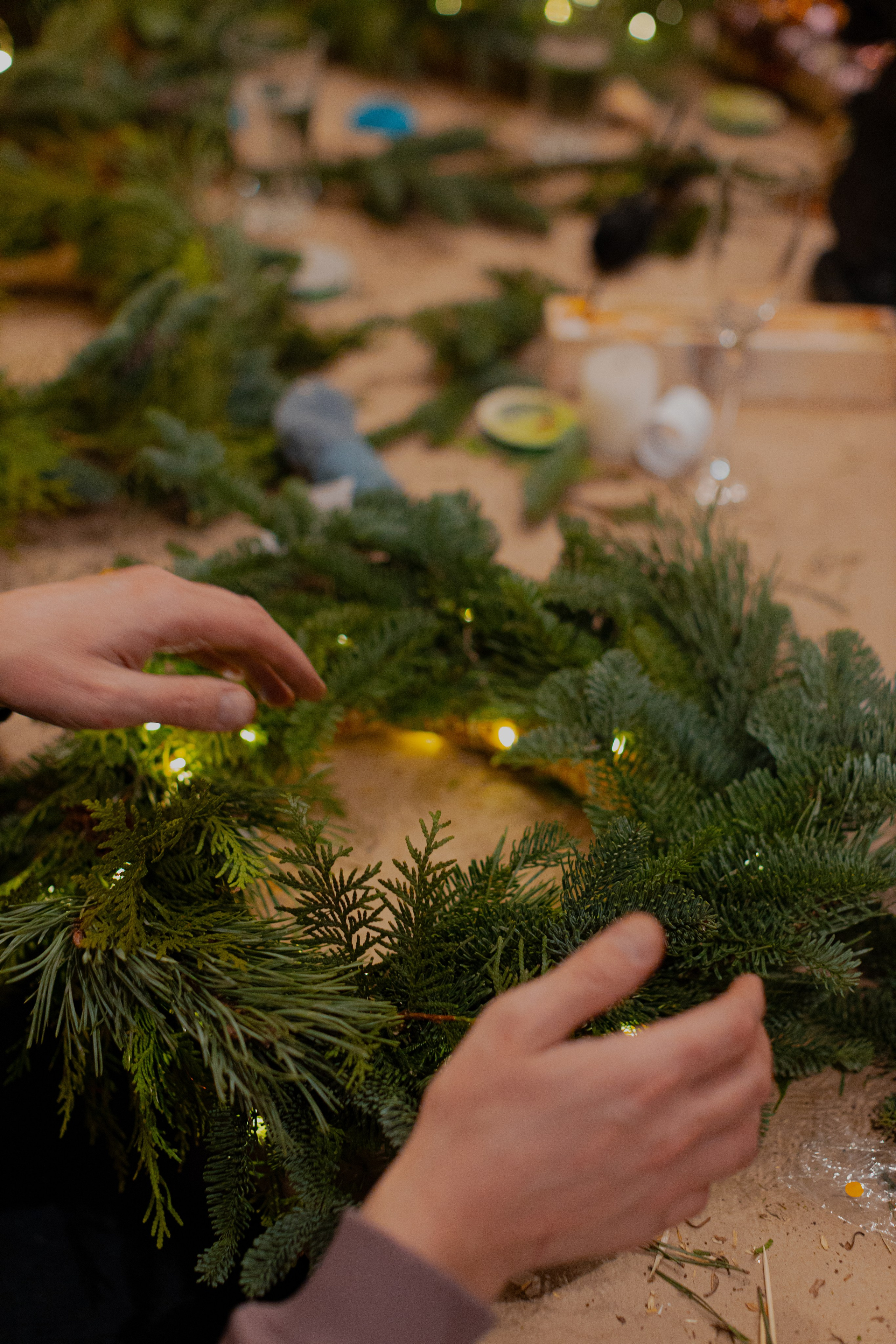 Мк Новогодний Венок. Анастасия Ракчеева Художник