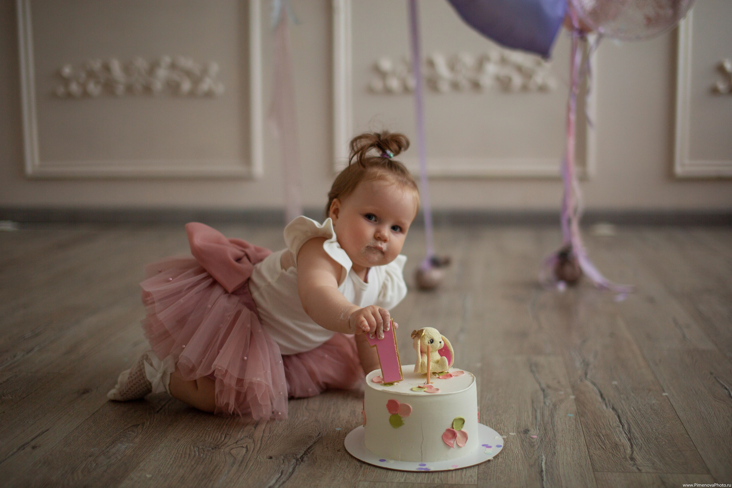 День Рождения Ксении, 1 год. Семейный и детский фотограф в Петрозаводске