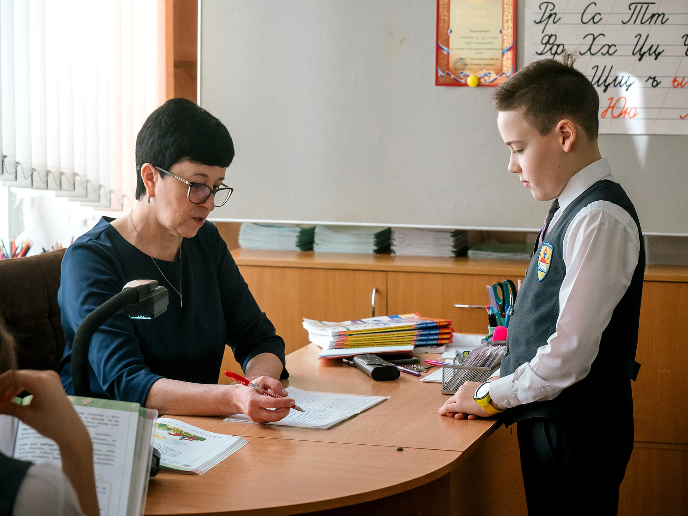 Олег. День в школе. Выпускные альбомы, школьные фотосессии в городе Новороссийске
