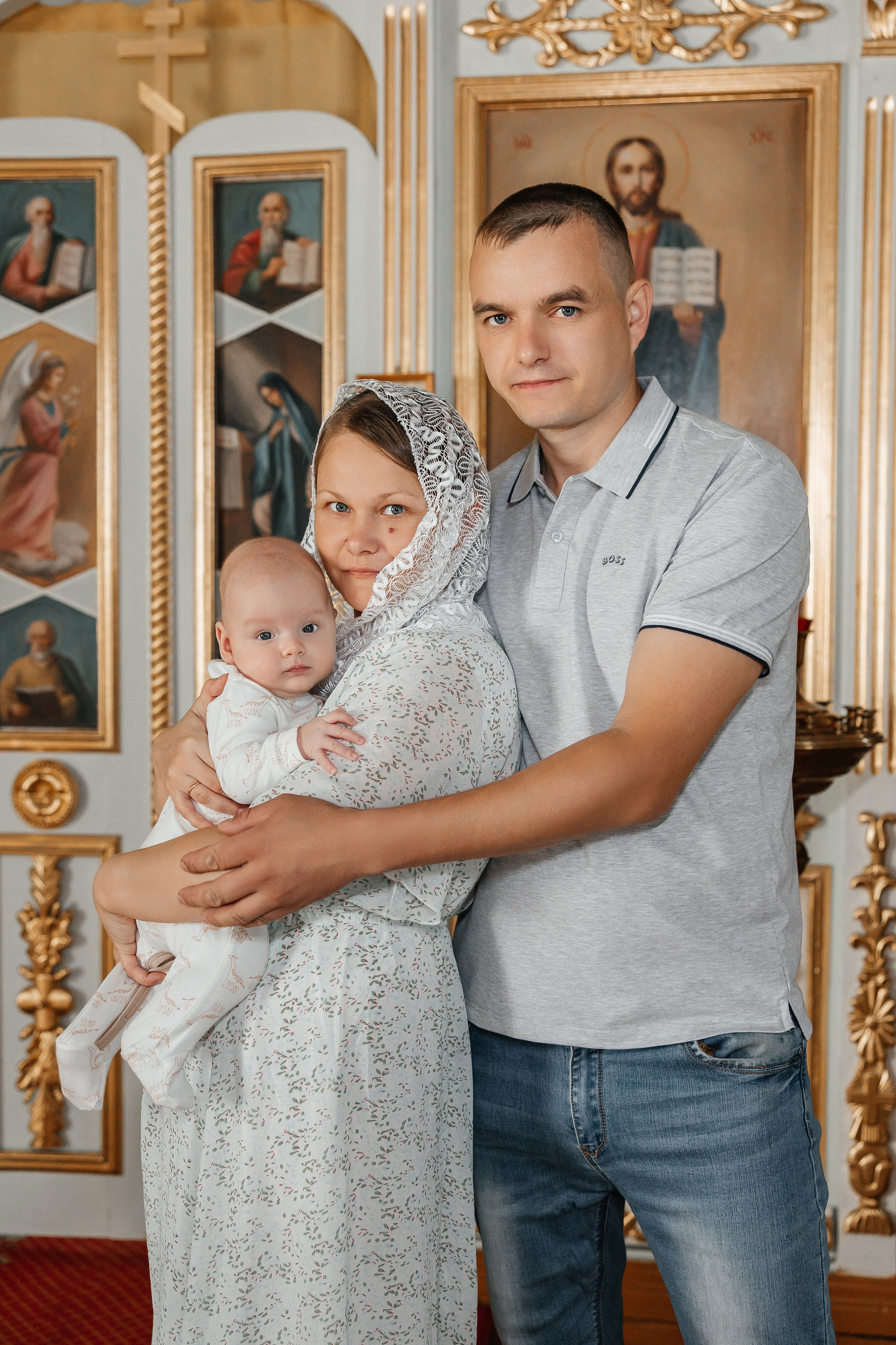 Таинство Крещения Ивана. Храм в честь иконы Божией Матери «Всех скорбящих Радость». Семейный фотограф в Рязани и Рязанской области