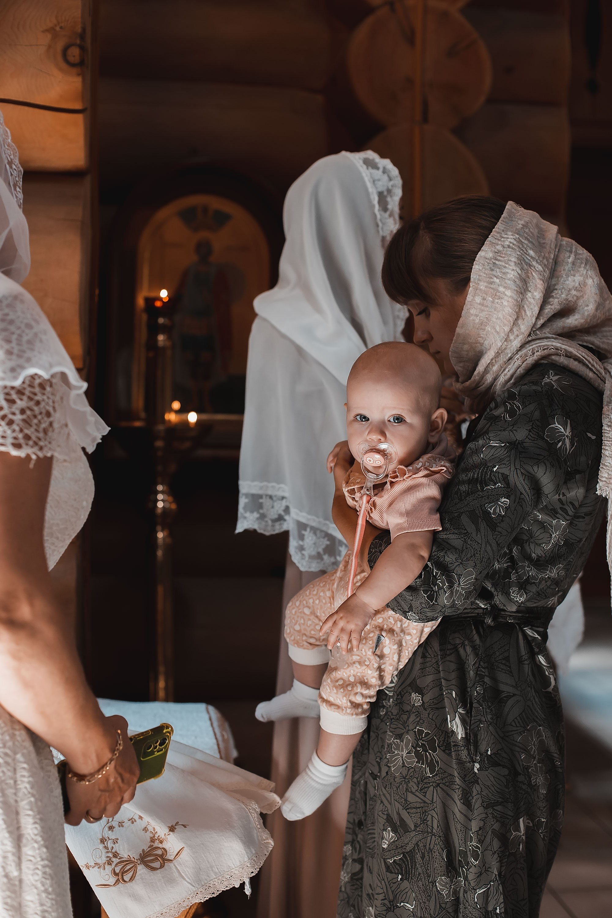 Крещение Ксении. Семейный, индивидуальный фотограф в Москве Ангели Марина