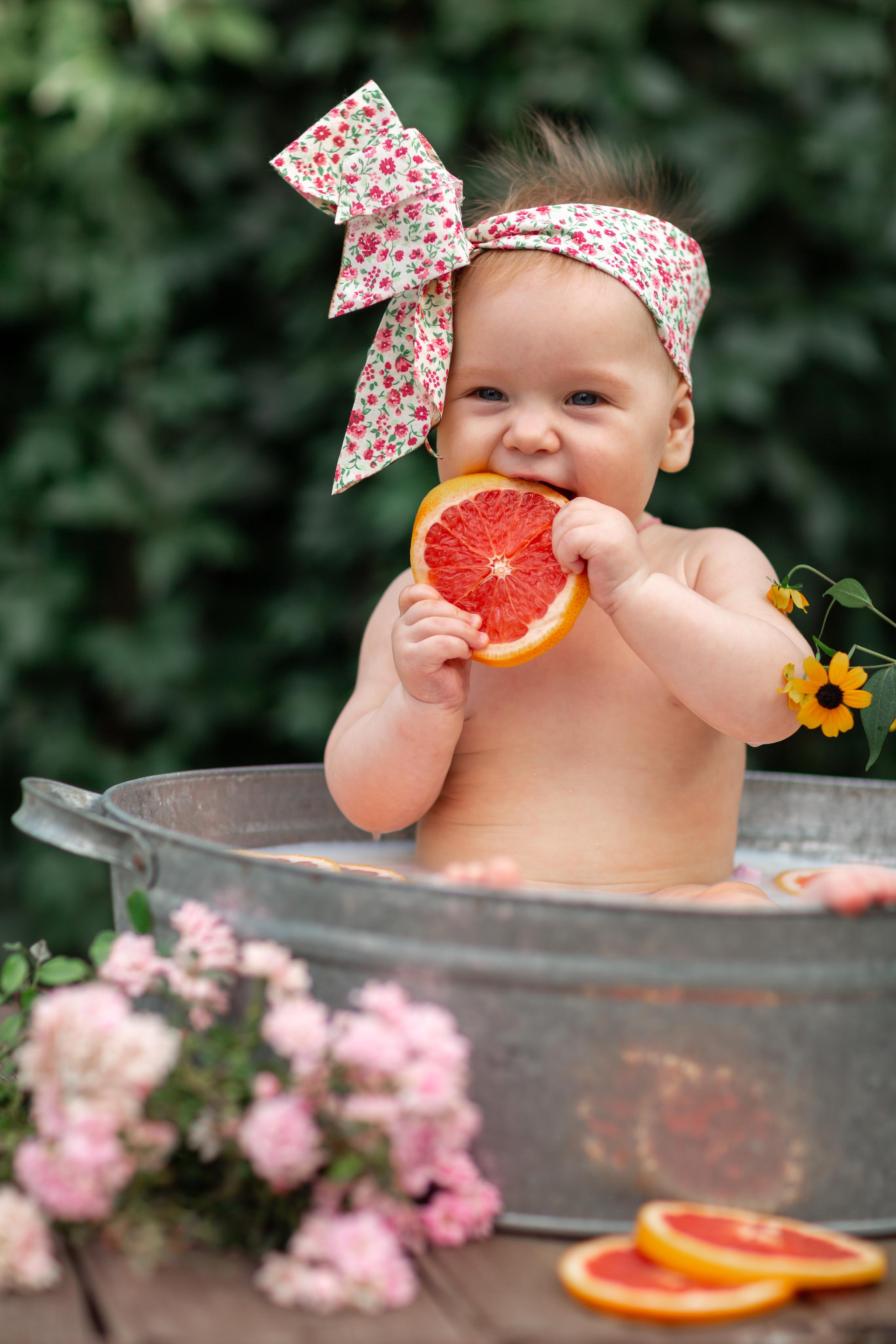8 месяцев Василисы. Семейный и женский фотограф в Волгограде Екатерина Гулей