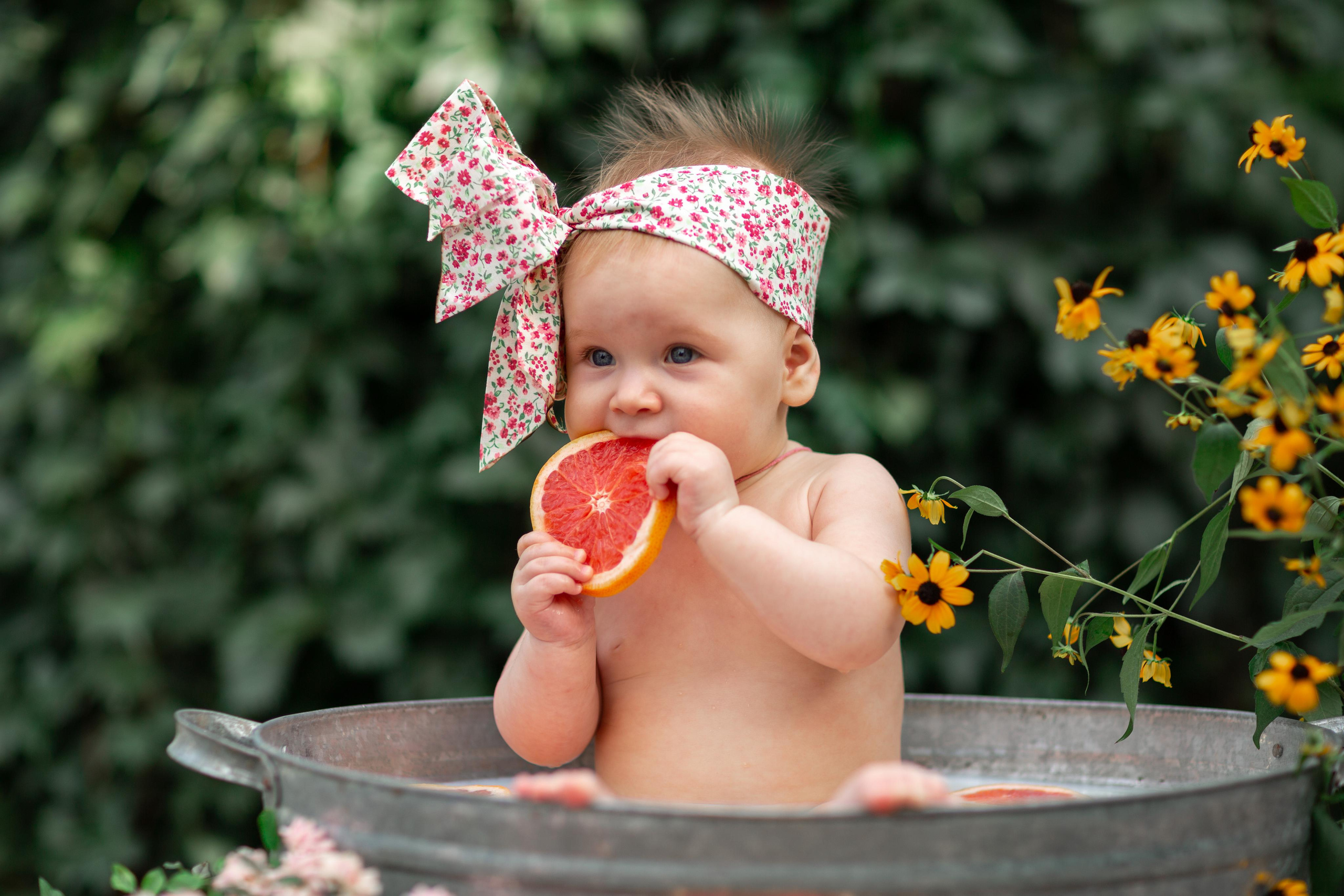8 месяцев Василисы. Семейный и женский фотограф в Волгограде Екатерина Гулей