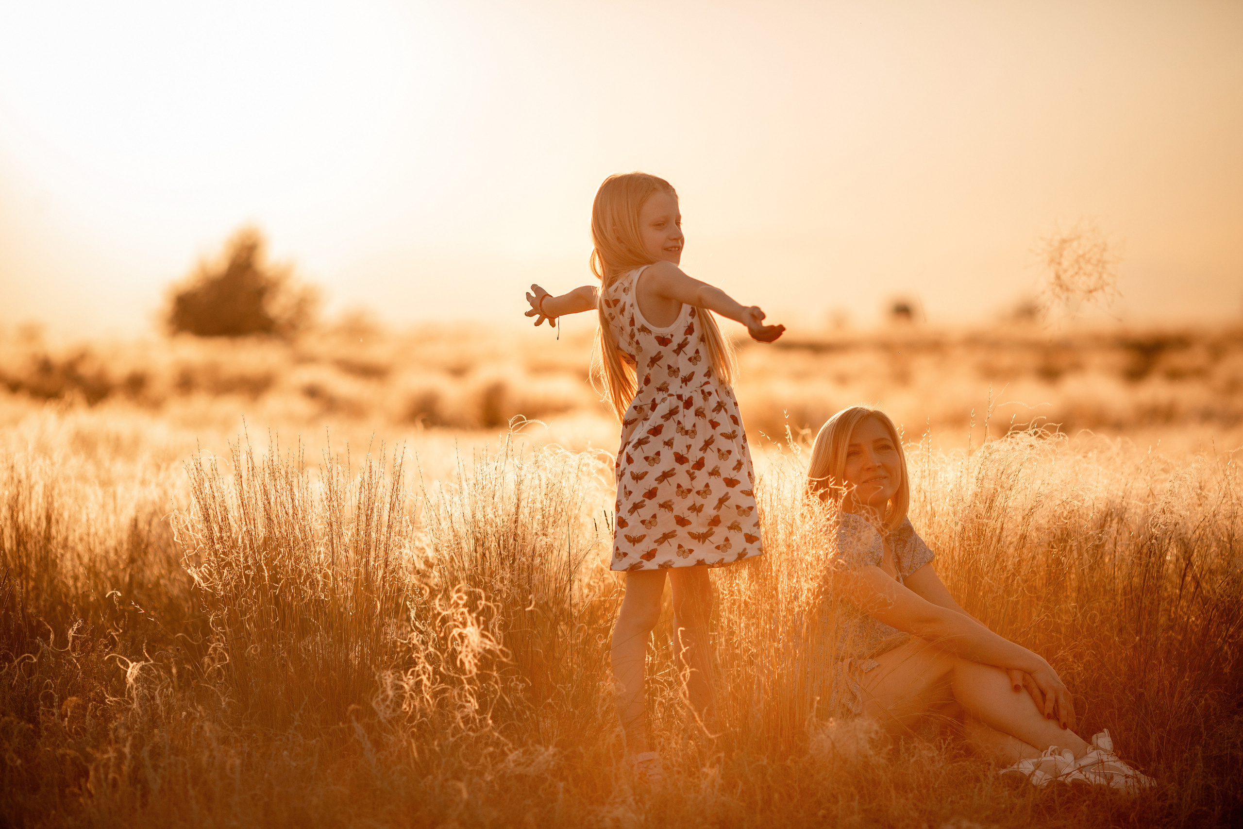 Екатерина с дочерьми. Семейный и женский фотограф в Волгограде Екатерина Гулей