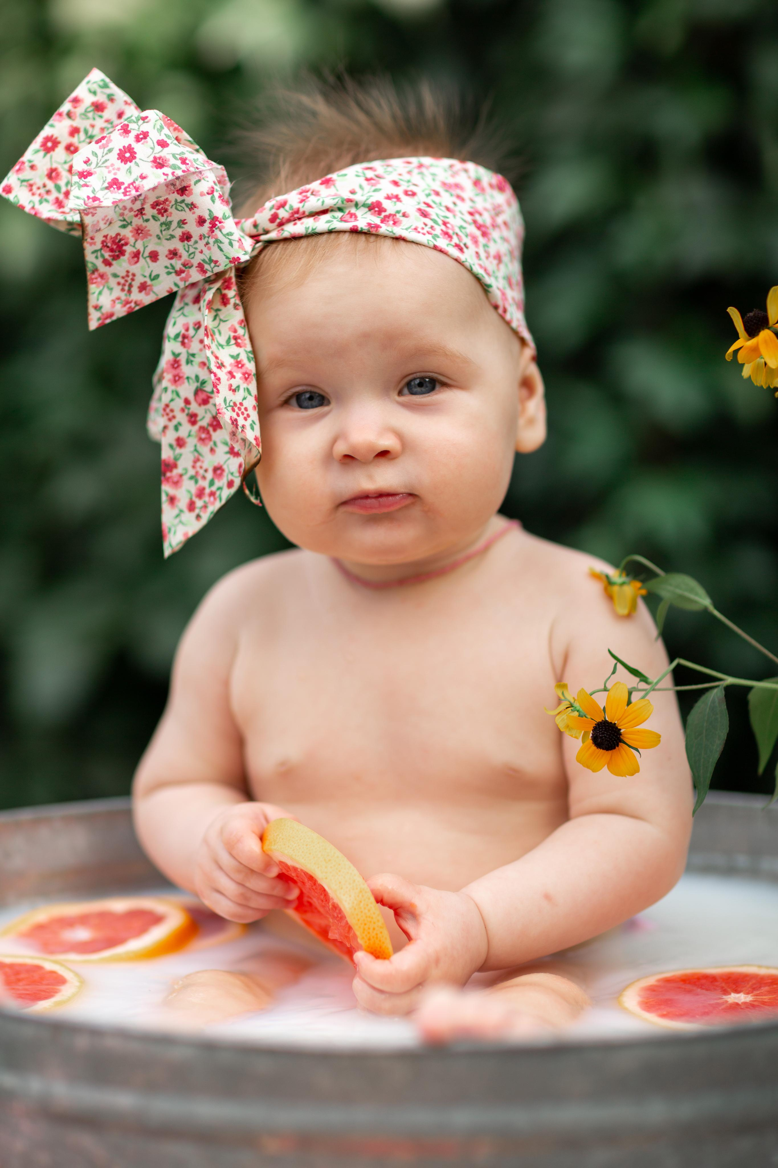 8 месяцев Василисы. Семейный и женский фотограф в Волгограде Екатерина Гулей