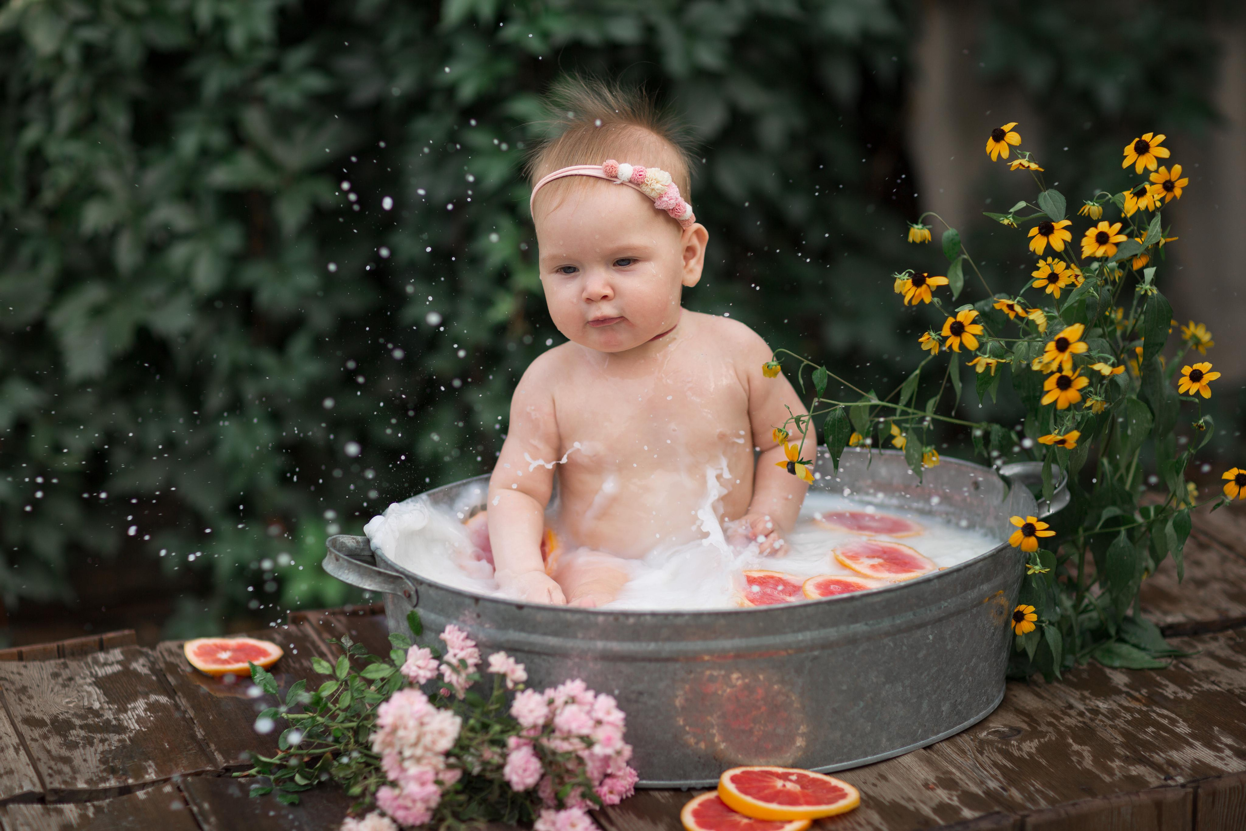 8 месяцев Василисы. Семейный и женский фотограф в Волгограде Екатерина Гулей