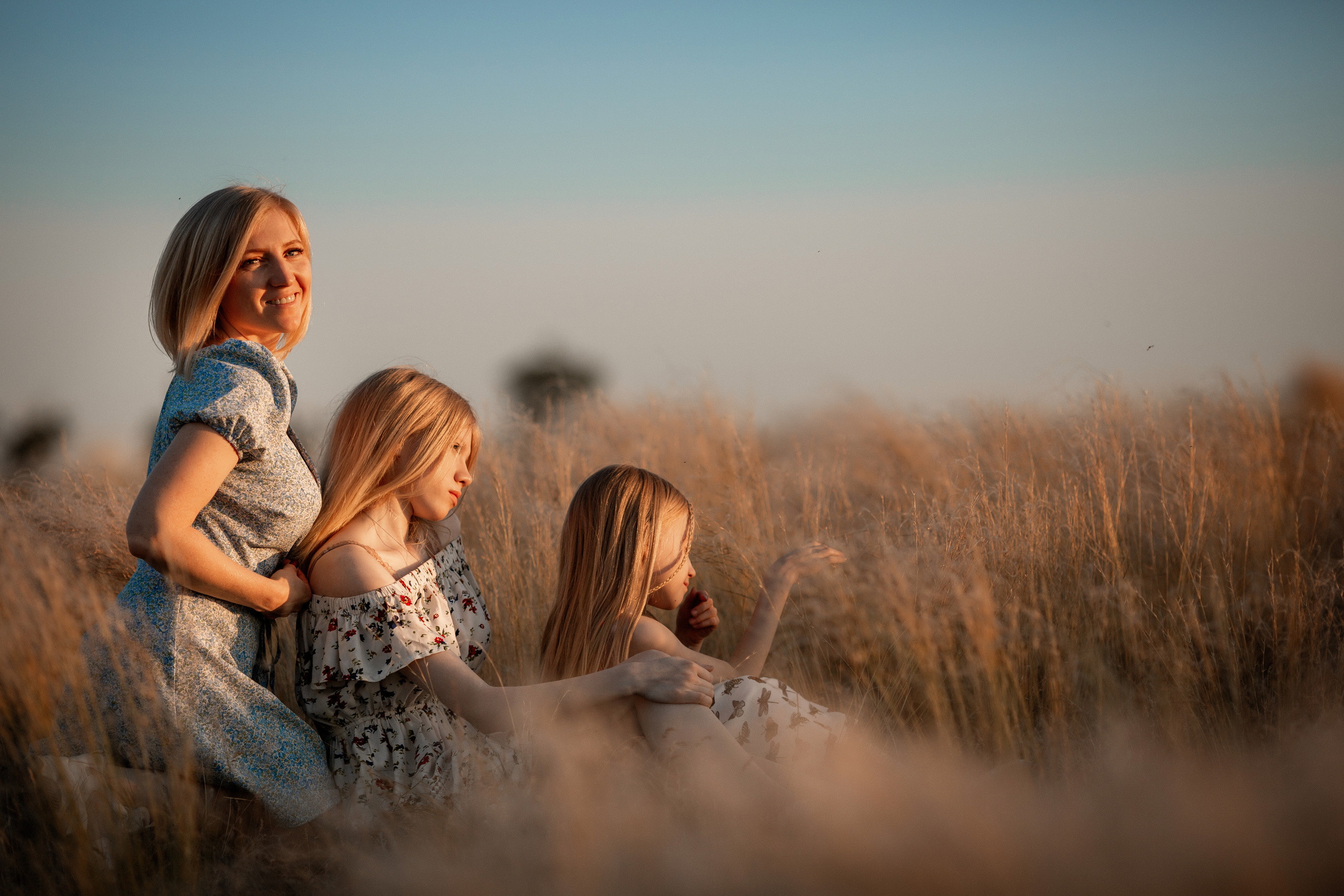Екатерина с дочерьми. Семейный и женский фотограф в Волгограде Екатерина Гулей