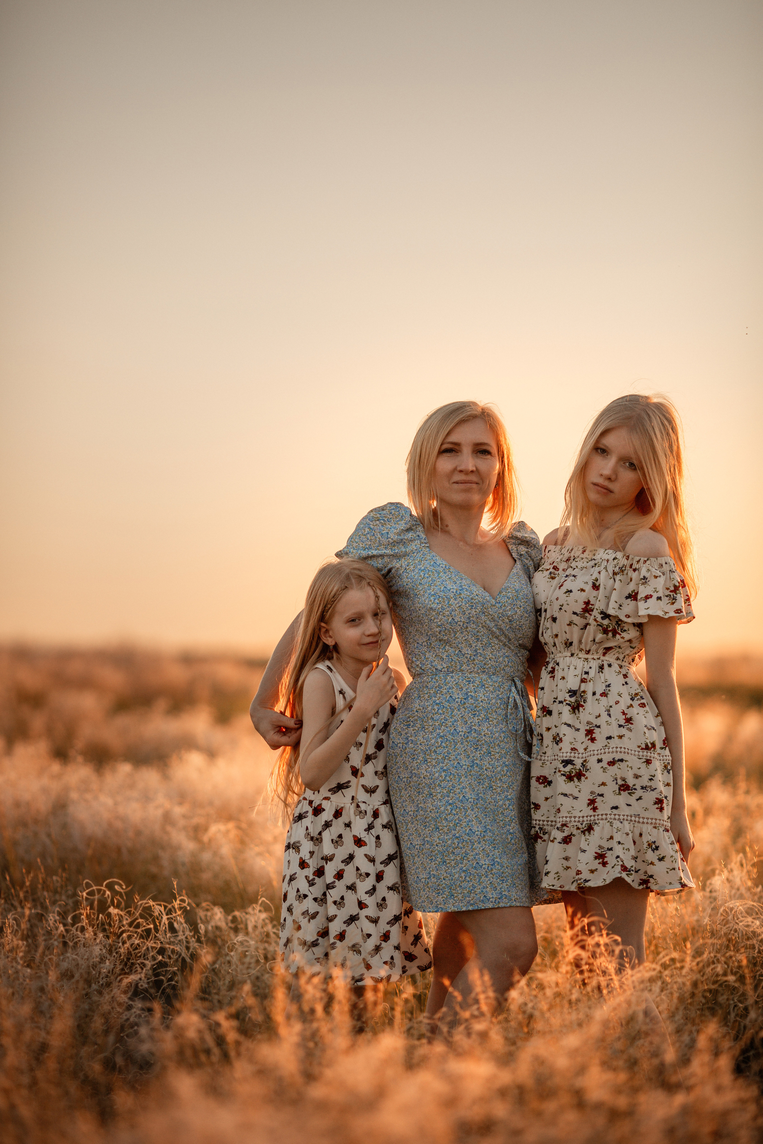 Екатерина с дочерьми. Семейный и женский фотограф в Волгограде Екатерина Гулей