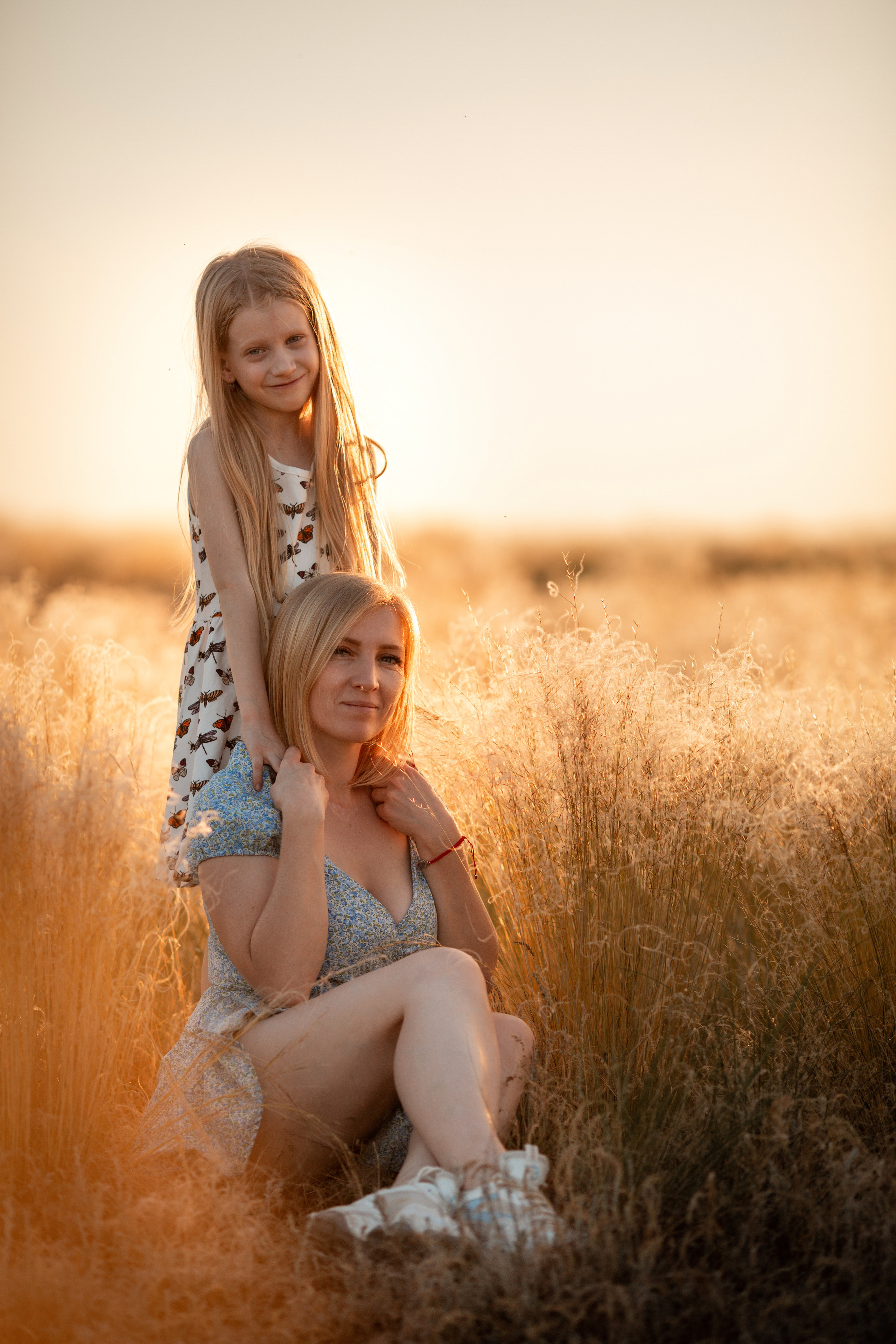 Екатерина с дочерьми. Семейный и женский фотограф в Волгограде Екатерина Гулей