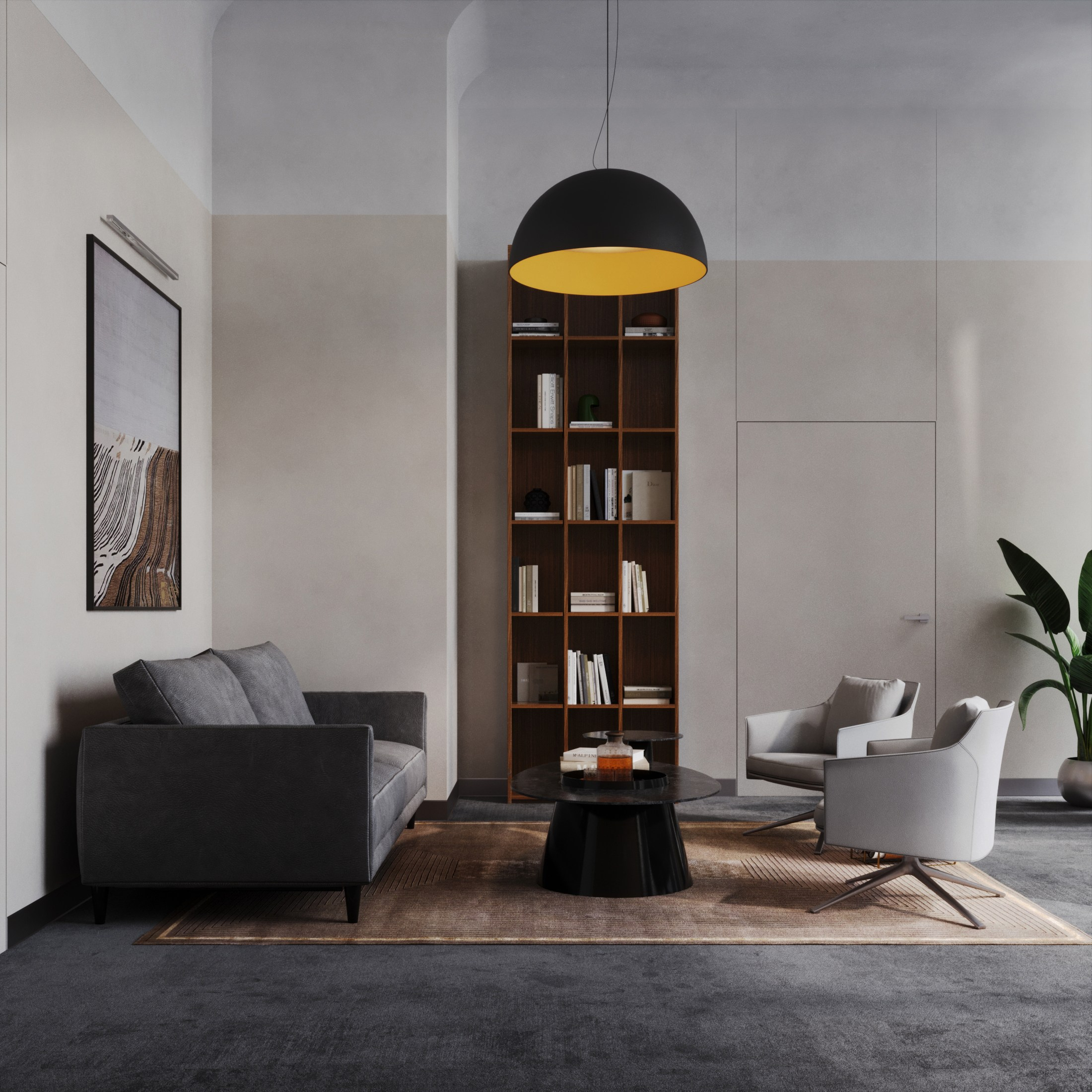 Общественный интерьер. 3D визуализация интерьера