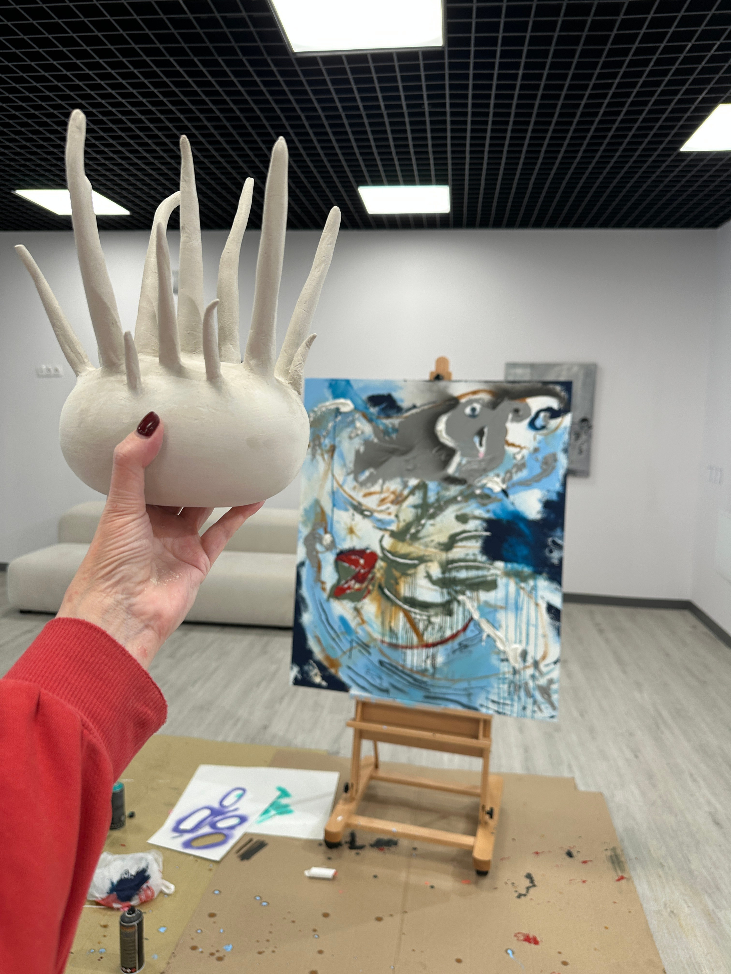 «Предисловие» выставка резидентов Московских мастерских, АКИ. Елена Алексенко, художник-керамист. @iguana-ae керамка