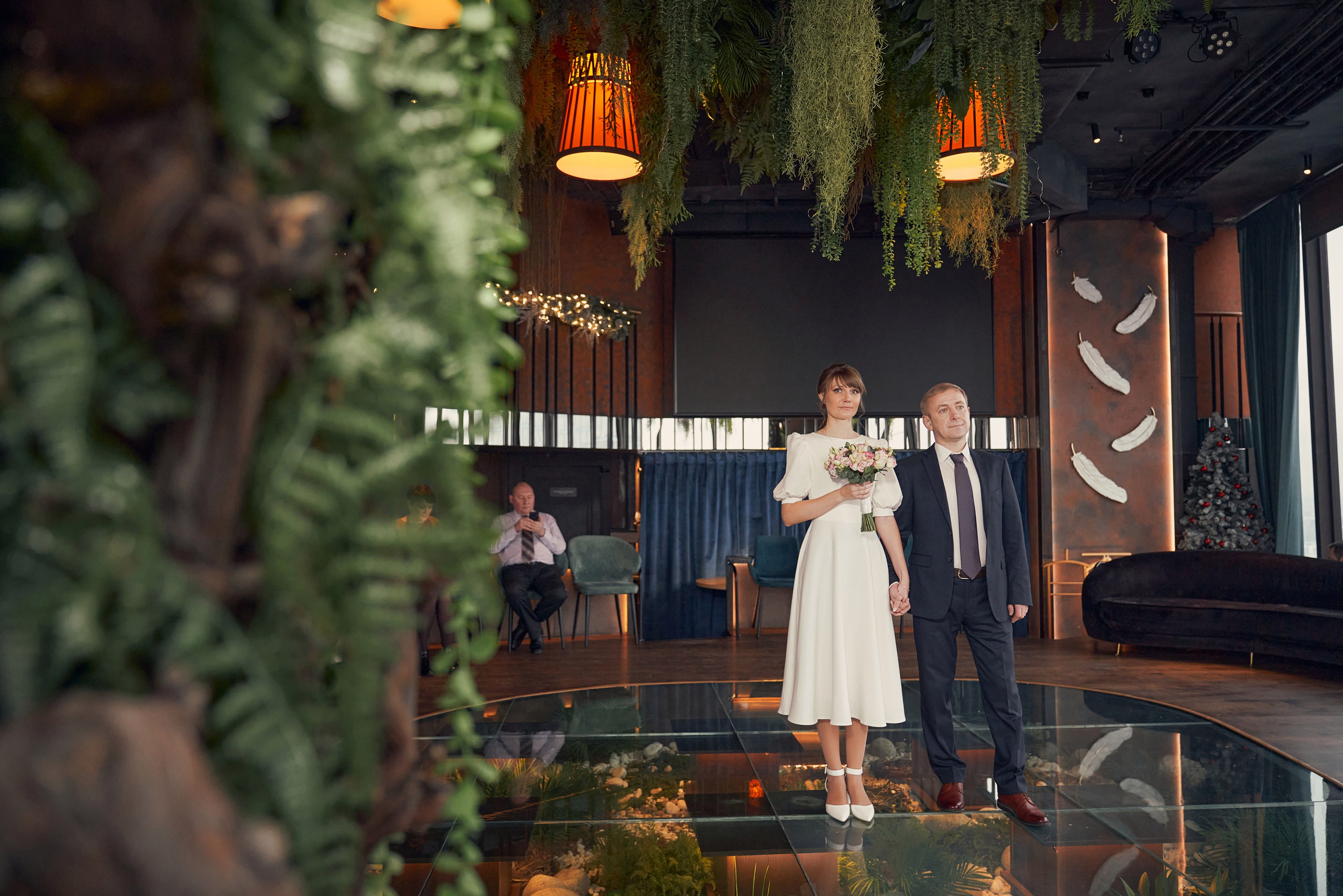 Свадебная Фотосессия в Москва-Сити, ресторан Birds