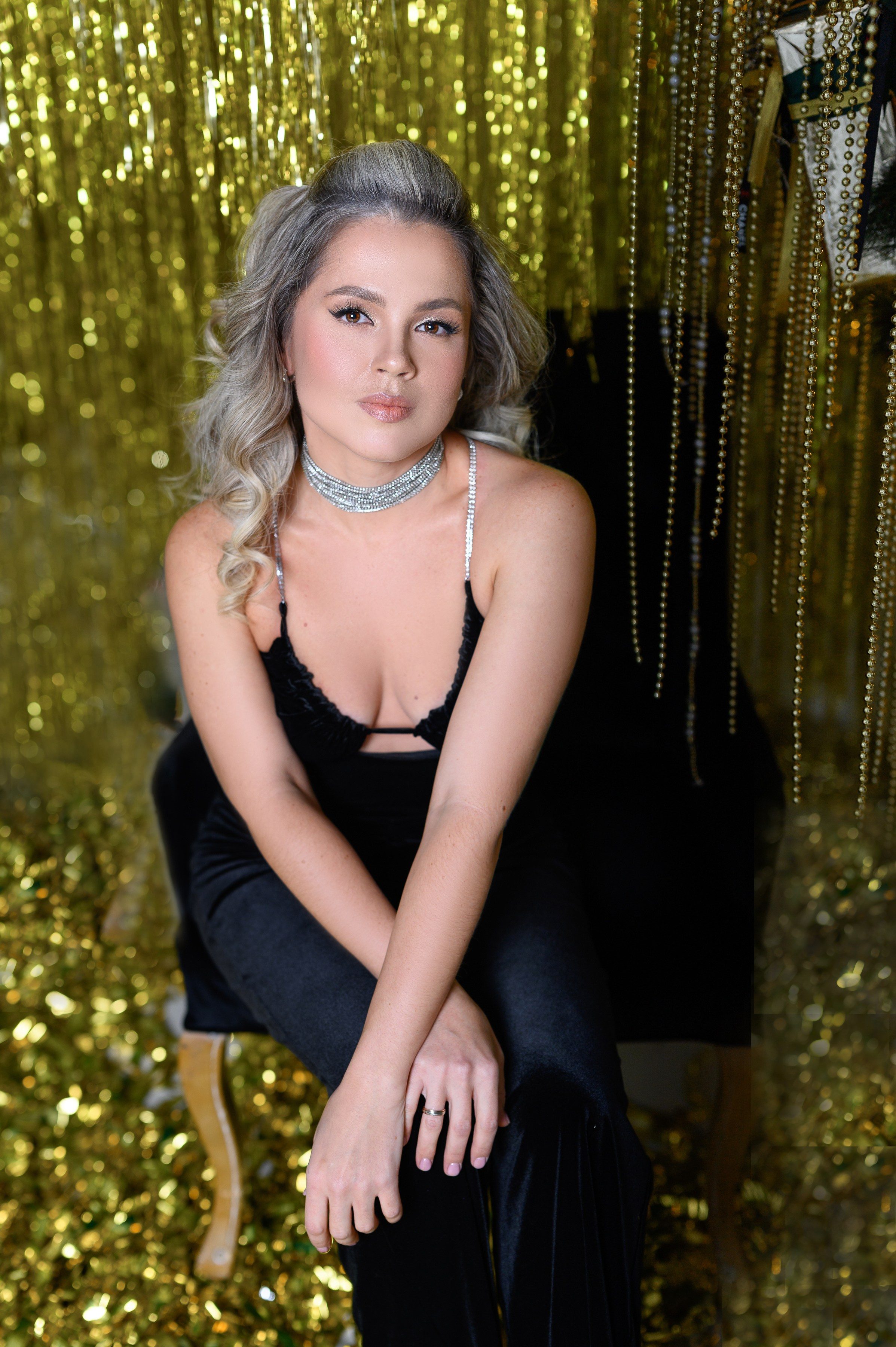 Новогодняя фотосессия в зале Грэмми фотостудии Famous studios. Semerlina.ru