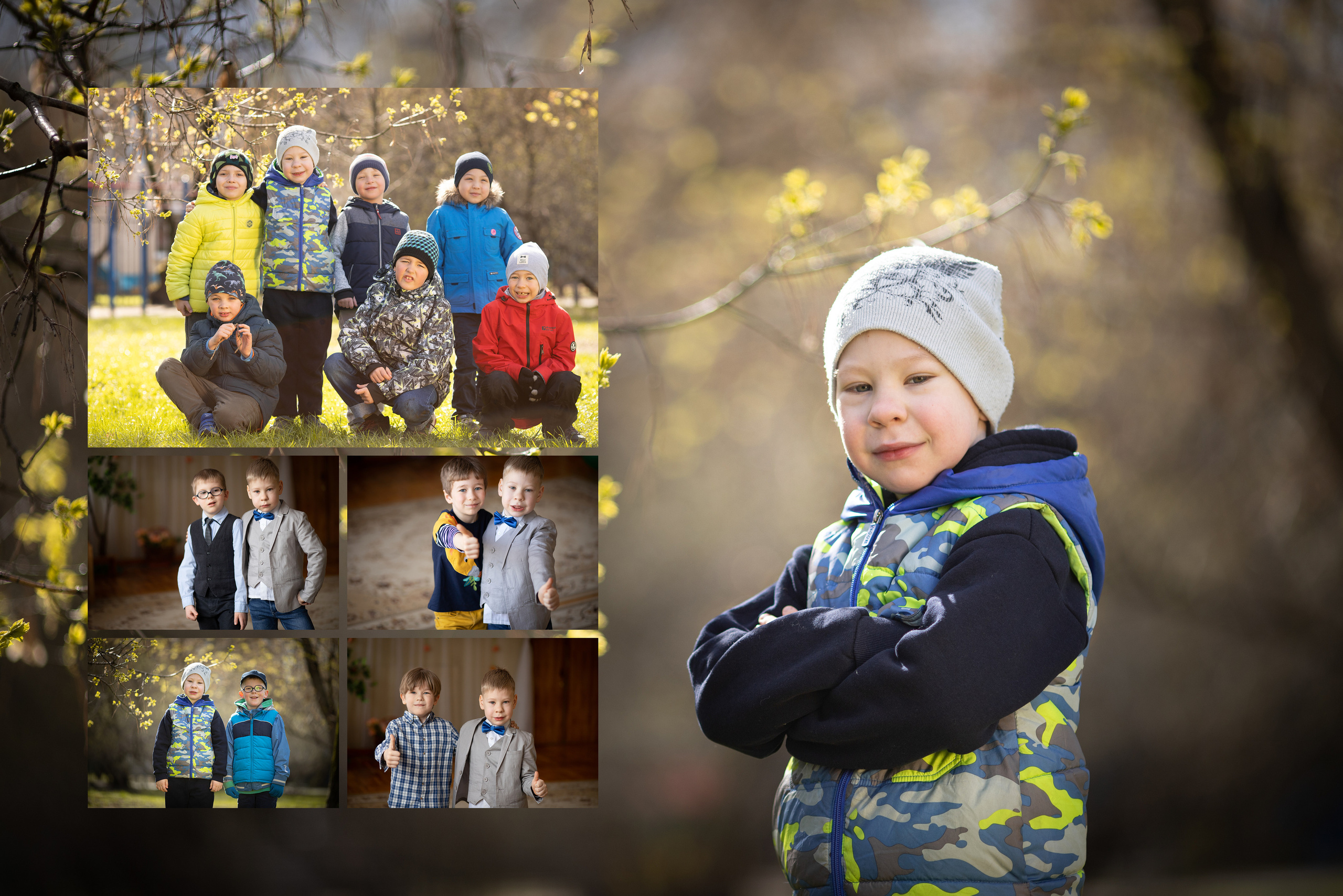 Пример фотосессии в детском саду для выпускного альбома. Выпускные альбомы для школ и детских садов — фотокниги и виньетки