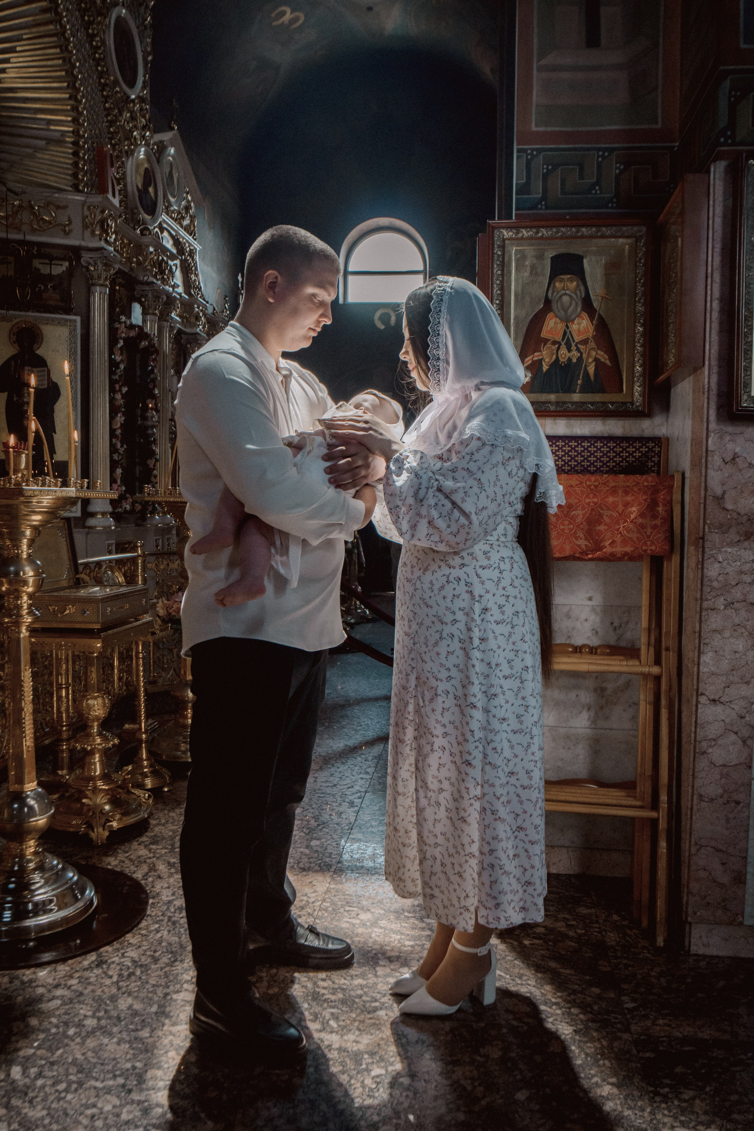 Крещение в Свято-Георгиевском монастыре. Семейный фотограф и видеограф Алёна Ким