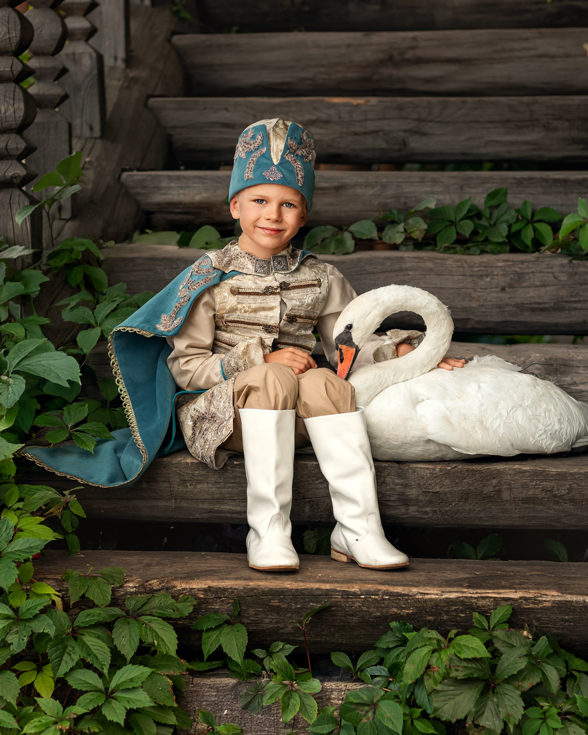 Семейная съемка с животными. Детский и семейный фотограф Елена Михайлова в Москве