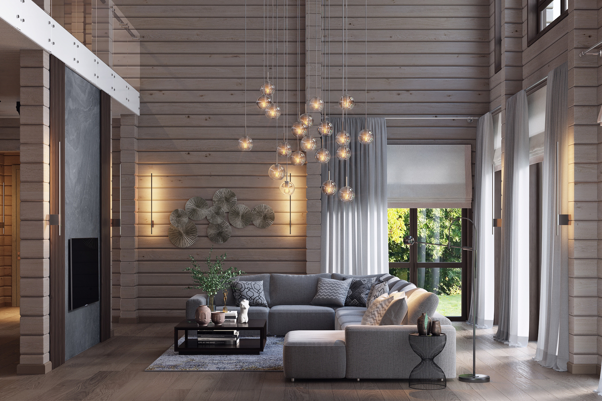 Дом из бруса. Дизайн интерьера в Москве