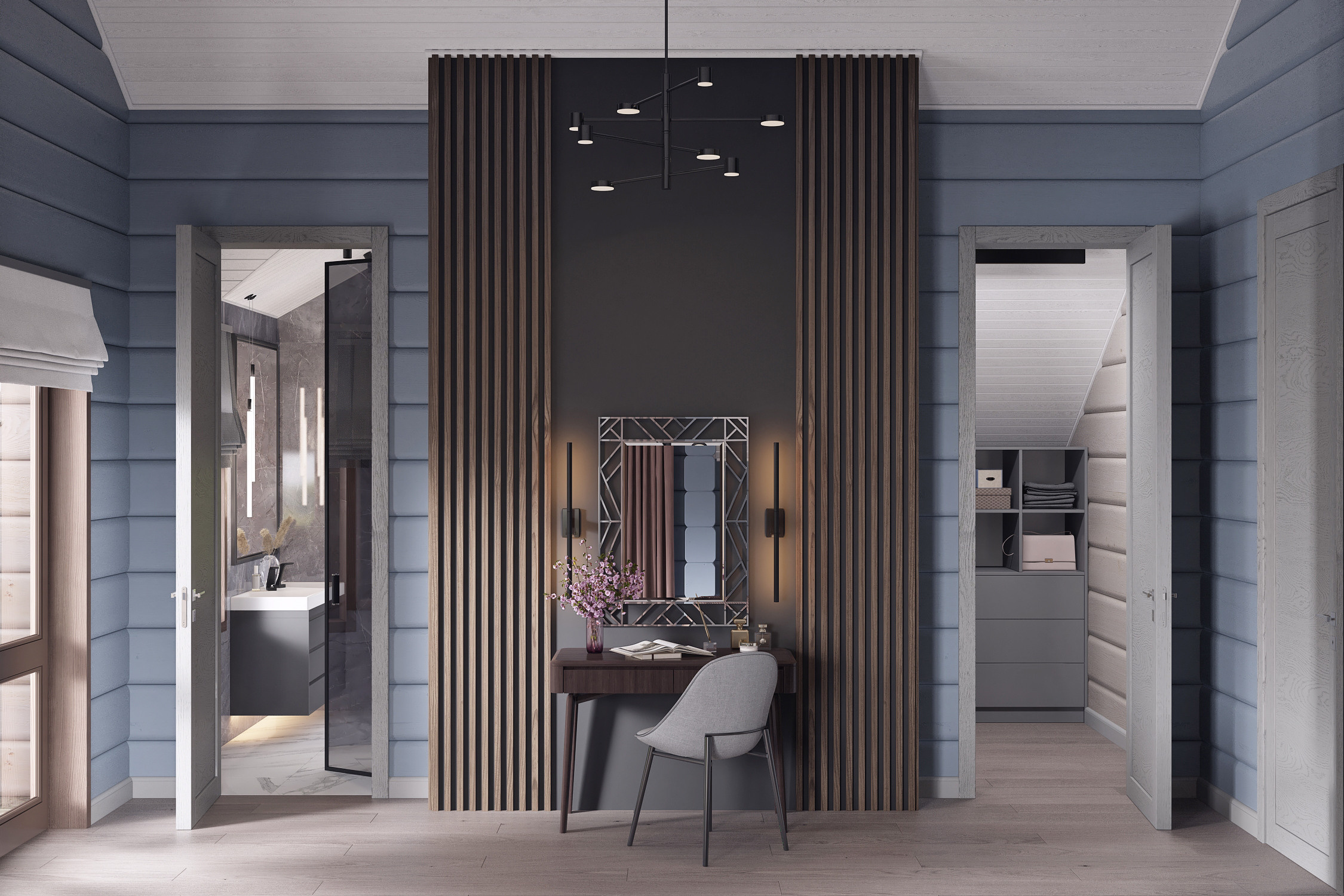 Дом из бруса. Дизайн интерьера в Москве