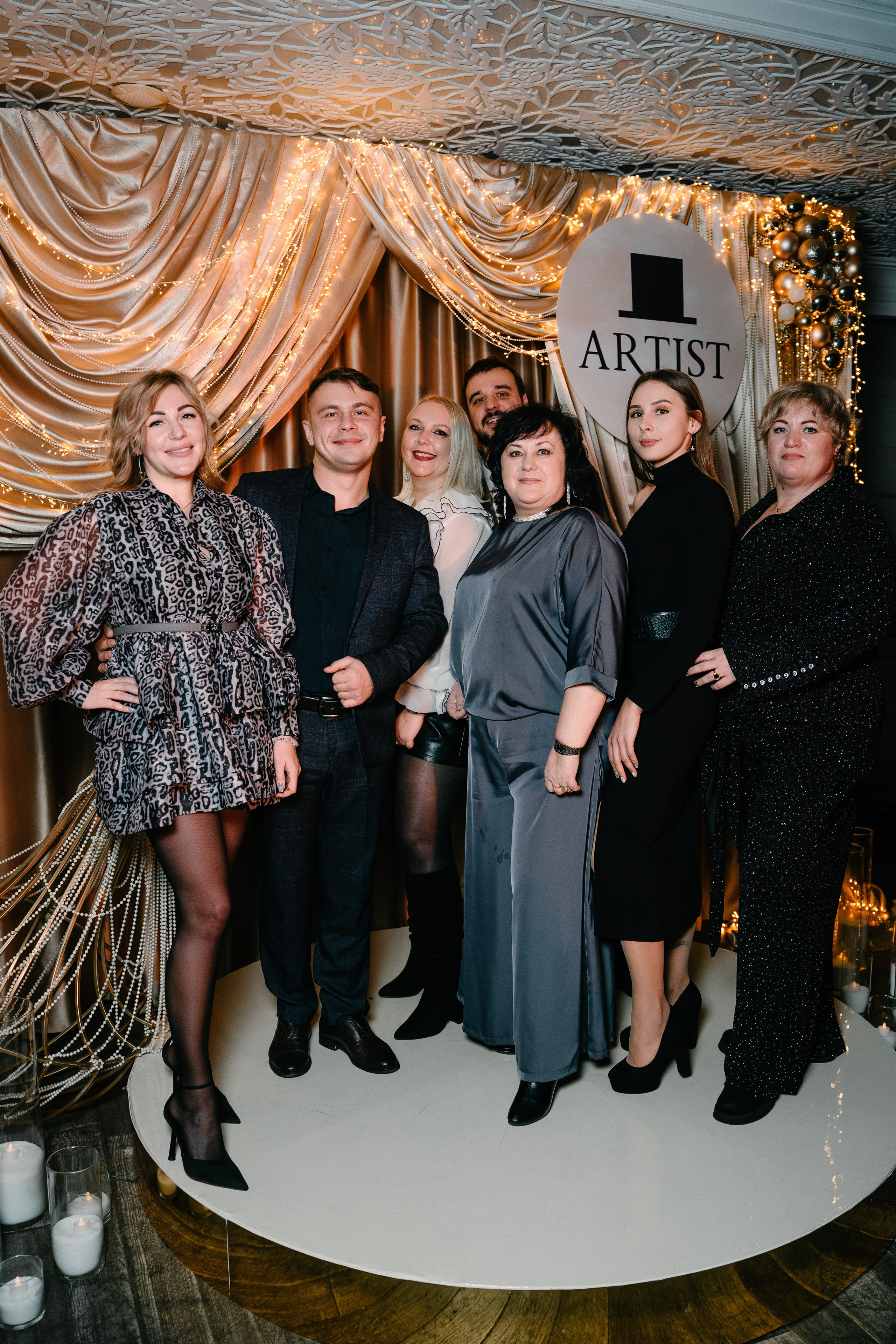 Новогодний вечер в Артисте. Свадебный и семейный фотограф в Воронеже Анастасия Бойко