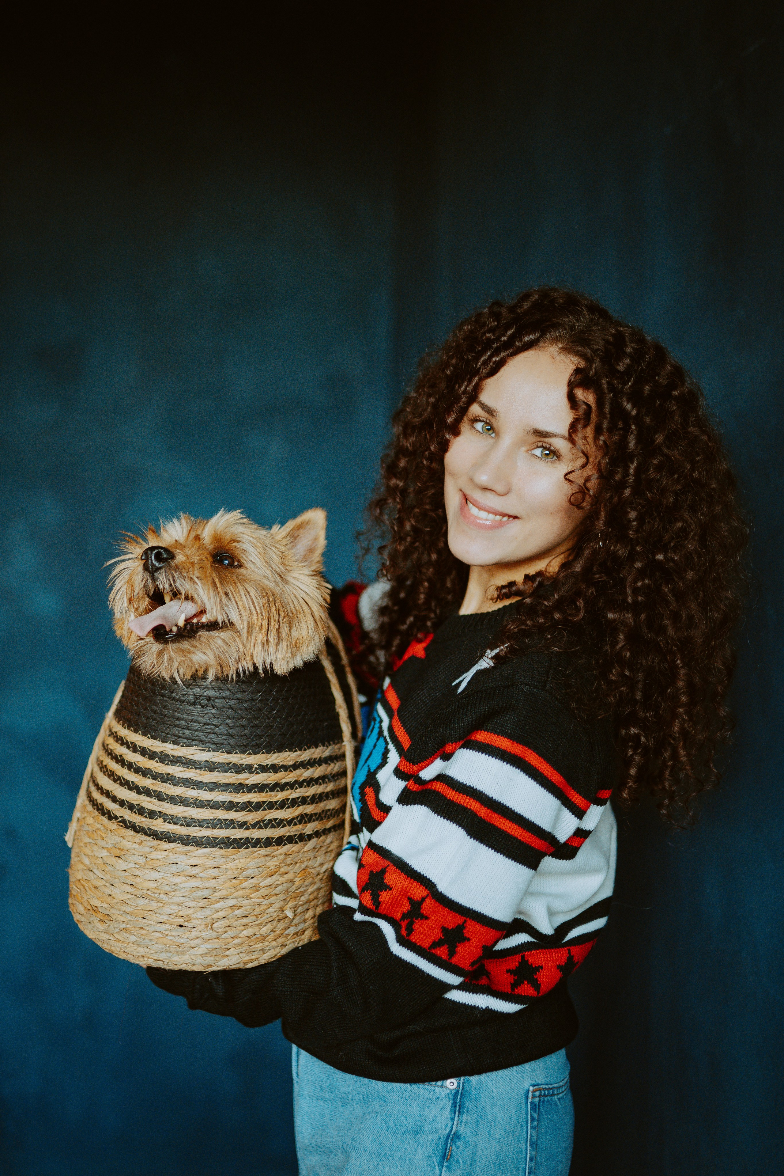 Фотосессия с собакой в студии. Фотограф анималист в Спб недорого Олеся Майорова