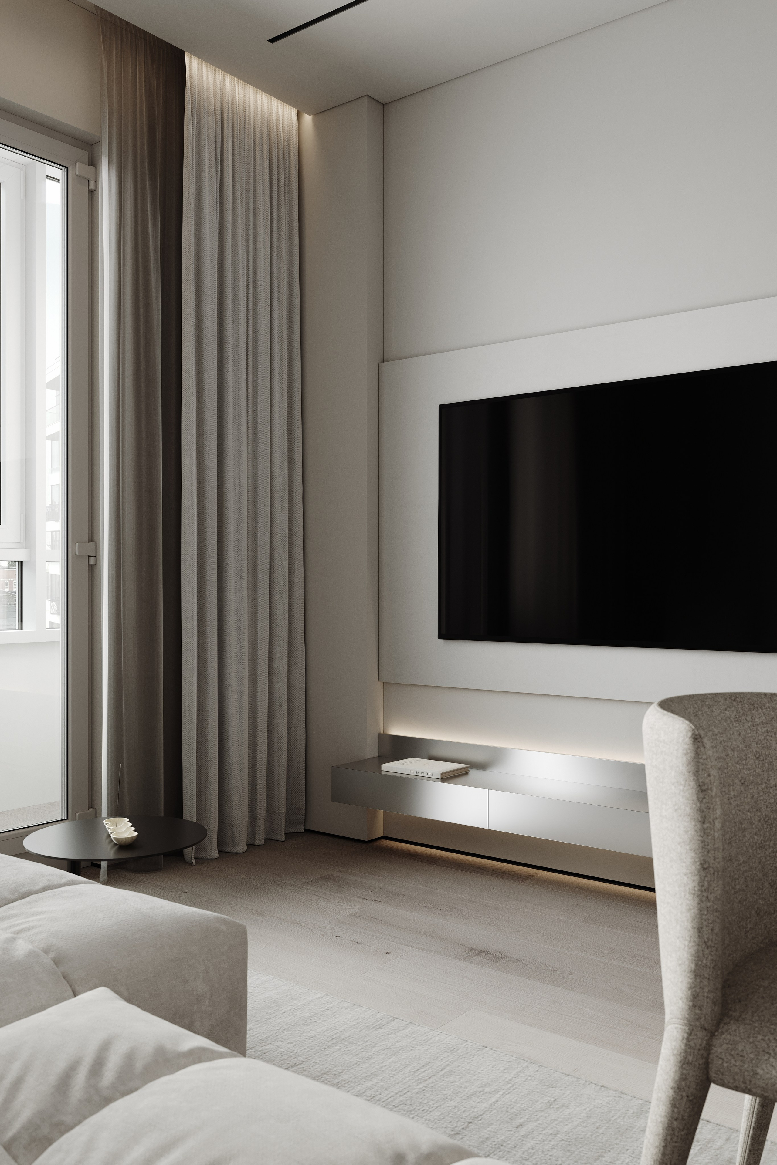 «Manhattan» | Kitchen & Living room. Середа Юлия | Визуализация