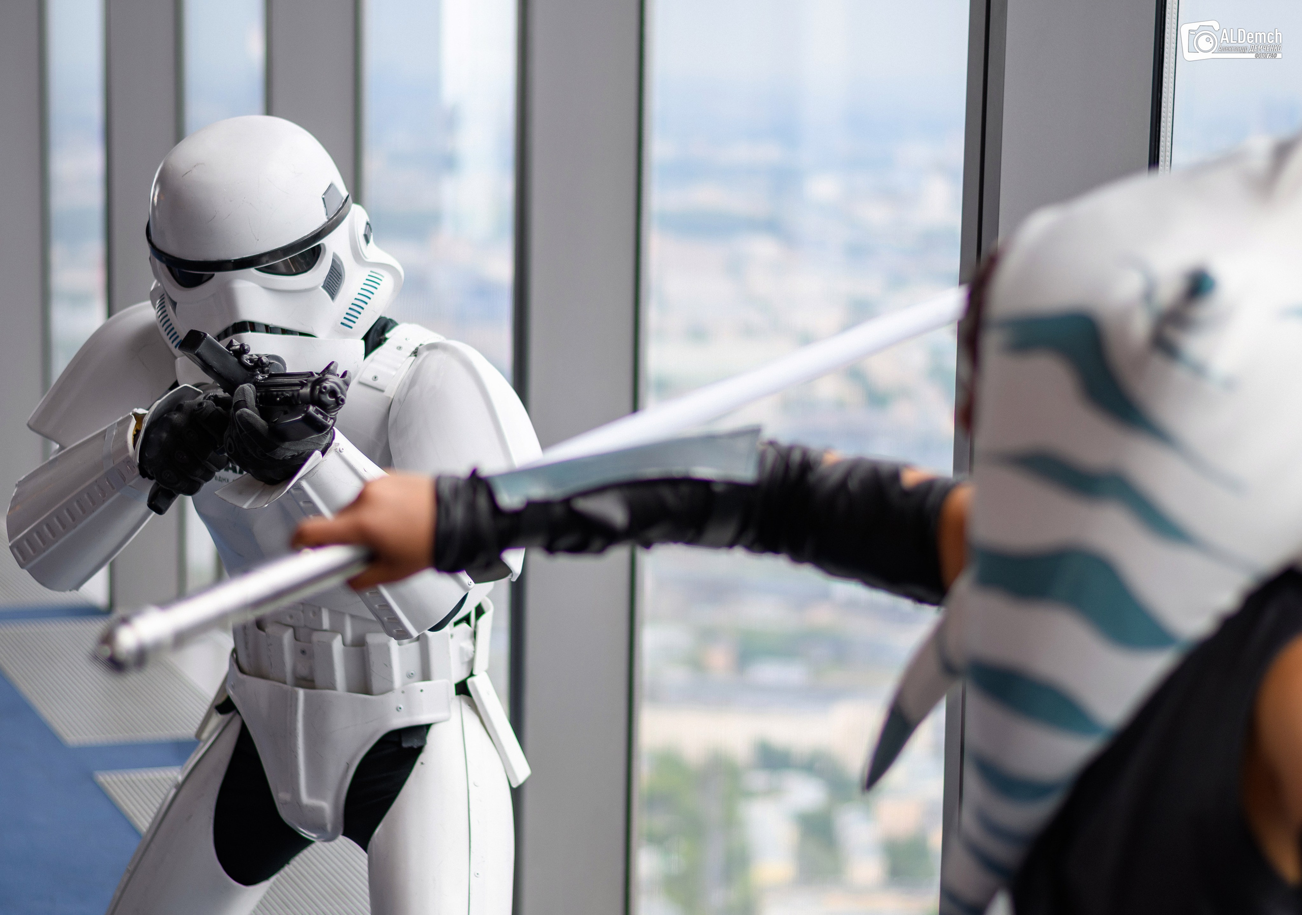 Асока Тано и Падме Амидала косплей фотосессия от фотографа в Москве. Персонажи из Звёздных войны (Star wars)