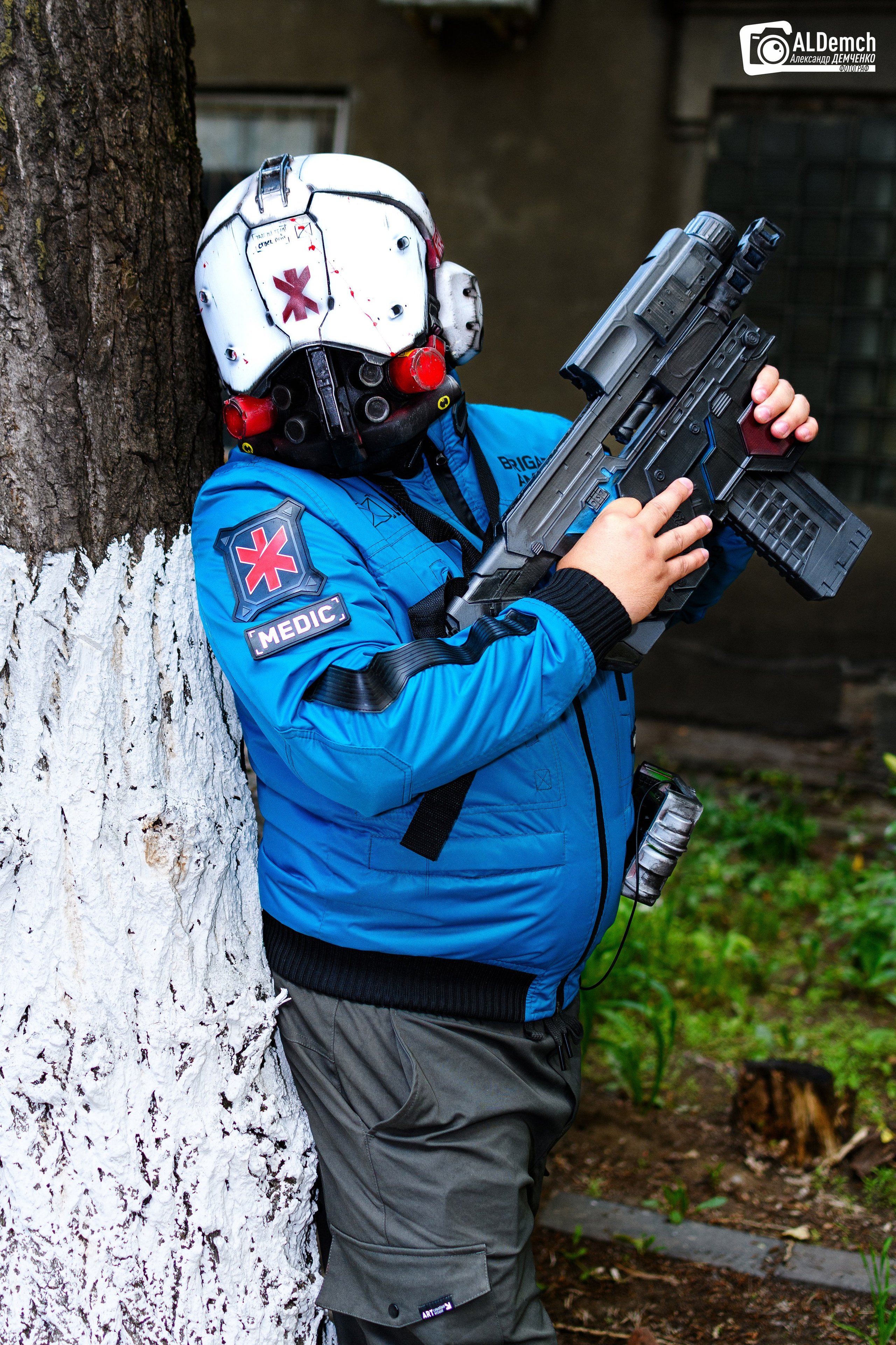 Cyberpunk 2077 Trauma Team косплей фотосессия в Москве