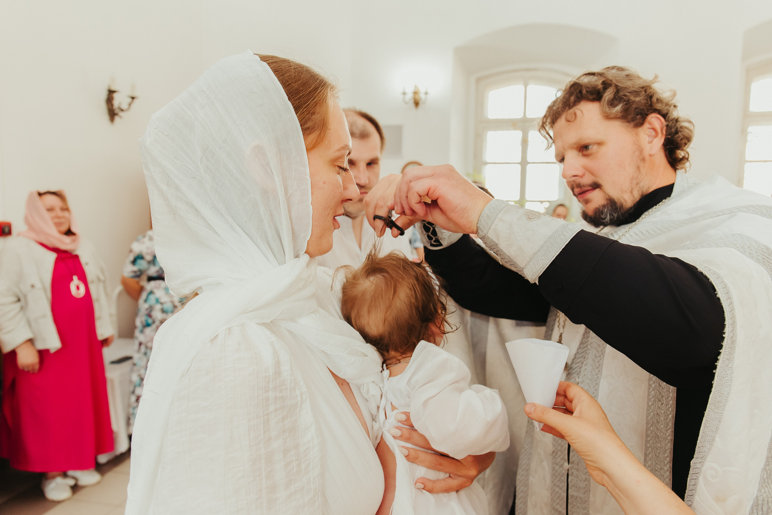 Фотосъемка Крещения ребенка. Фотограф новорожденных и детский в Сергиевом Посаде Кругликова Юлия