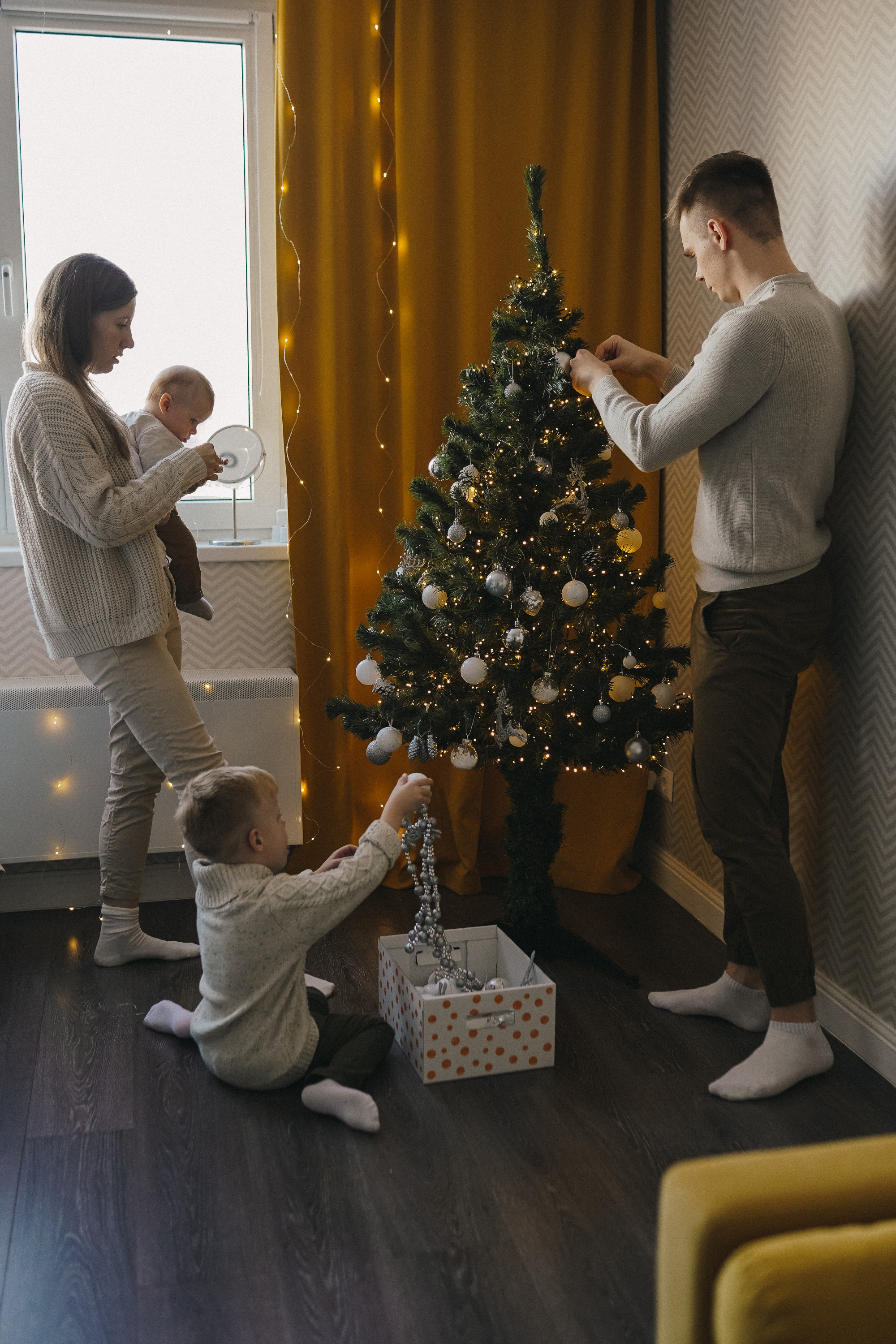 Новогодняя история. Семейный фотограф Москва Путилково Гуляшова Екатерина