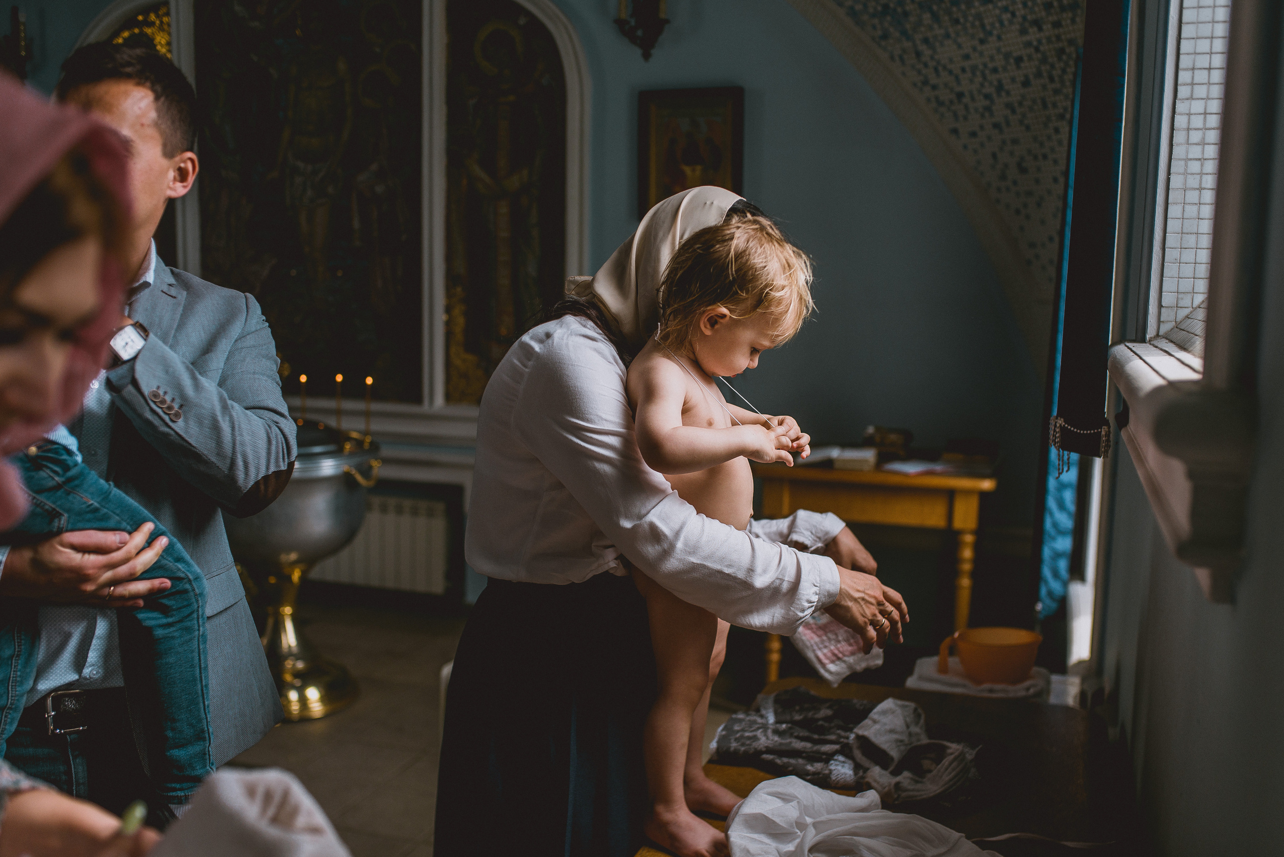 Крещение Полины. Семейный документальный фотограф в Волгограде Мариэта Додина