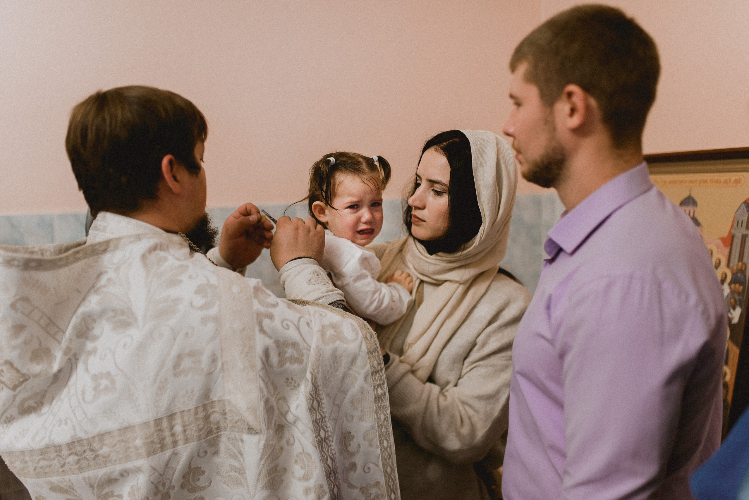 Крещение Анечки. Семейный документальный фотограф в Волгограде Мариэта Додина