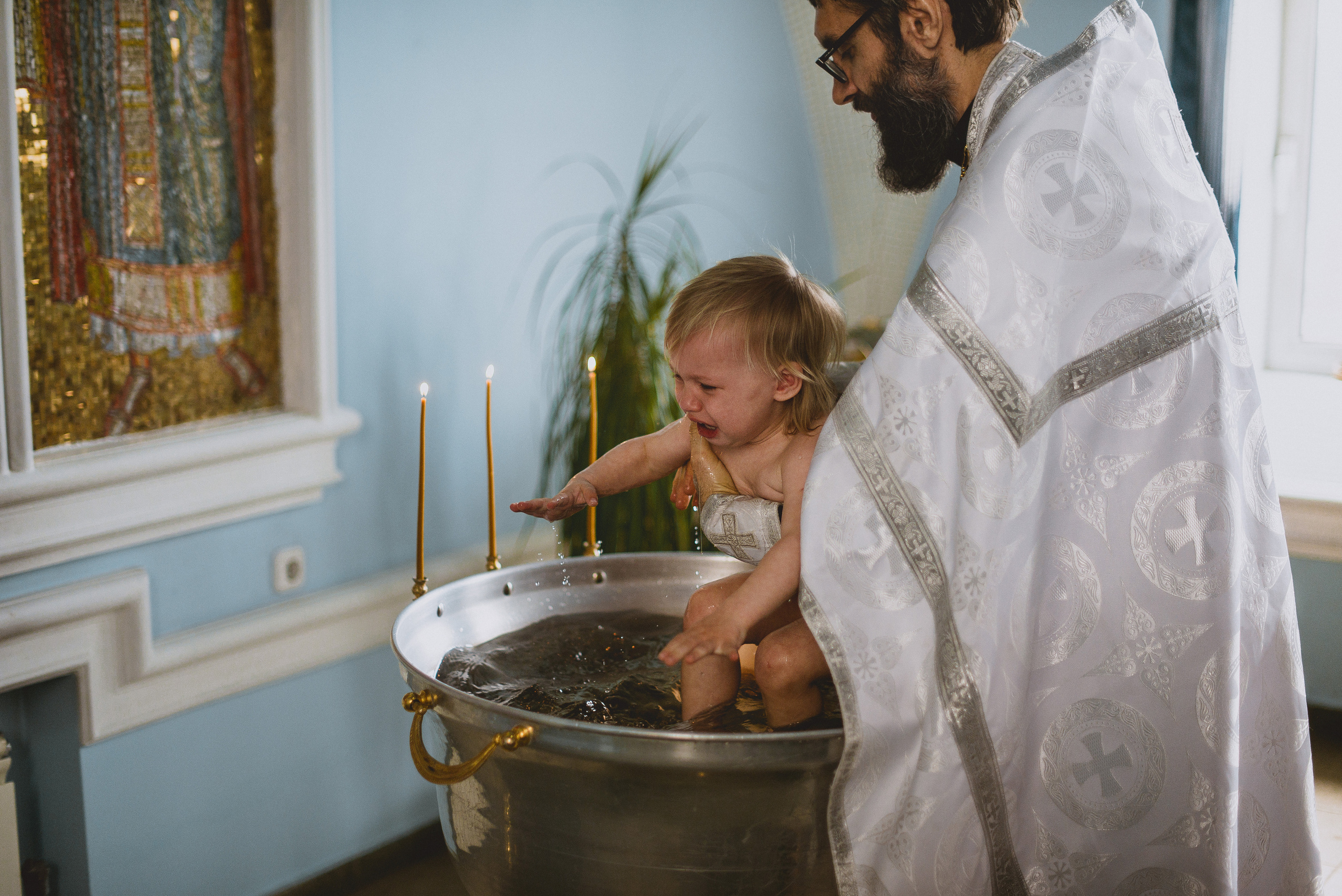 Крещение Полины. Семейный документальный фотограф в Волгограде Мариэта Додина