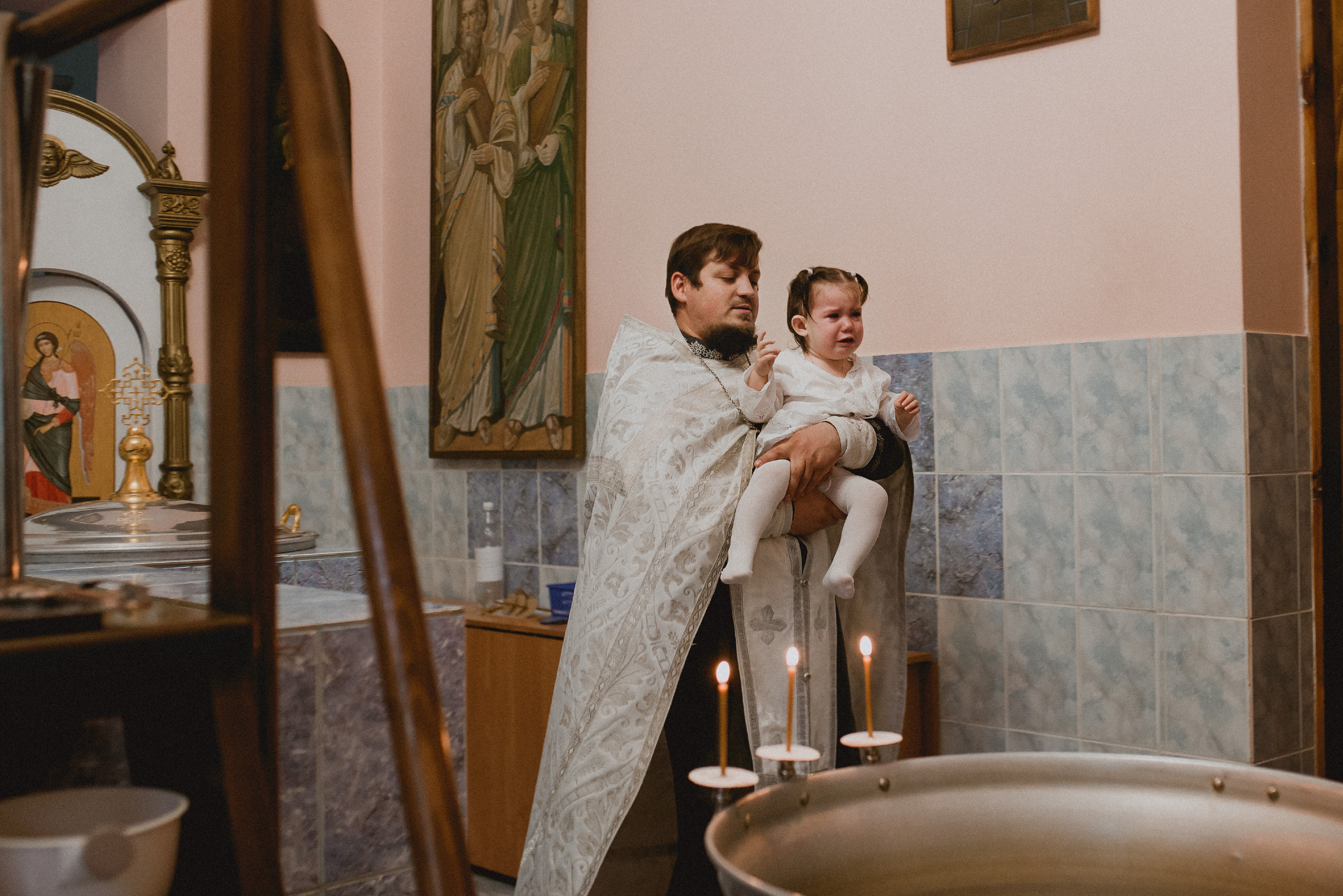 Крещение Анечки. Семейный документальный фотограф в Волгограде Мариэта Додина